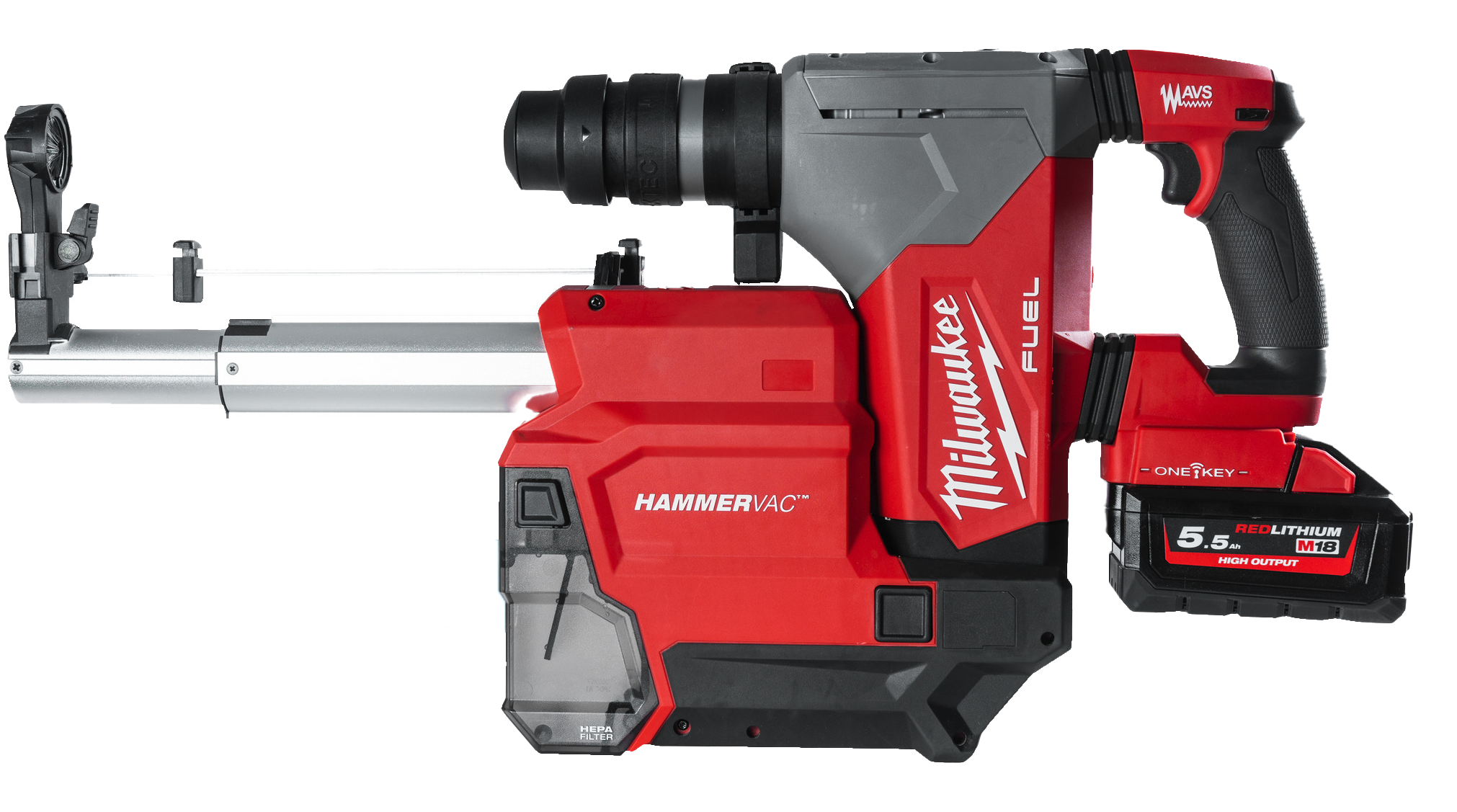 Milwaukee M18 ONEFHX DEL-552C Borrhammare med batteri och laddare