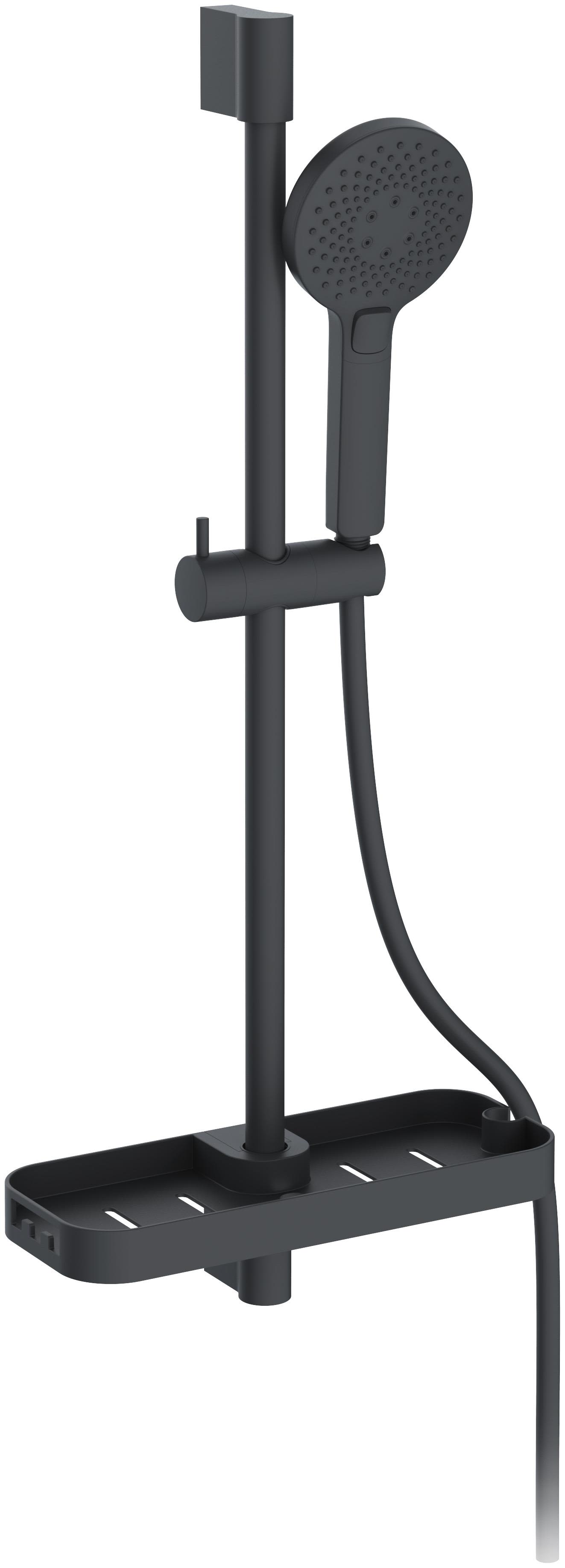 Arrow SlimLine Duschset svart, 750 mm