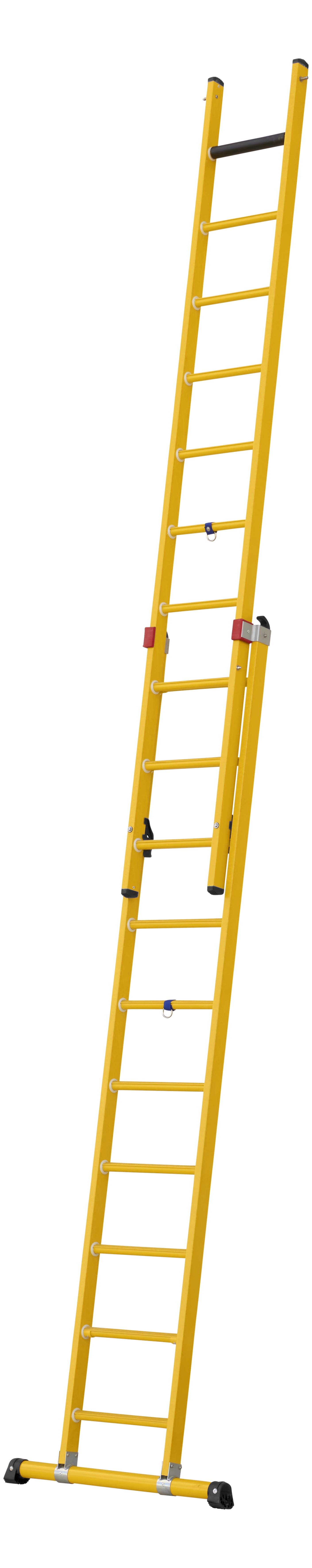 W.steps WFG-D4 Forlengelsesstige glassfiber, 2-delt 10+10 trinn