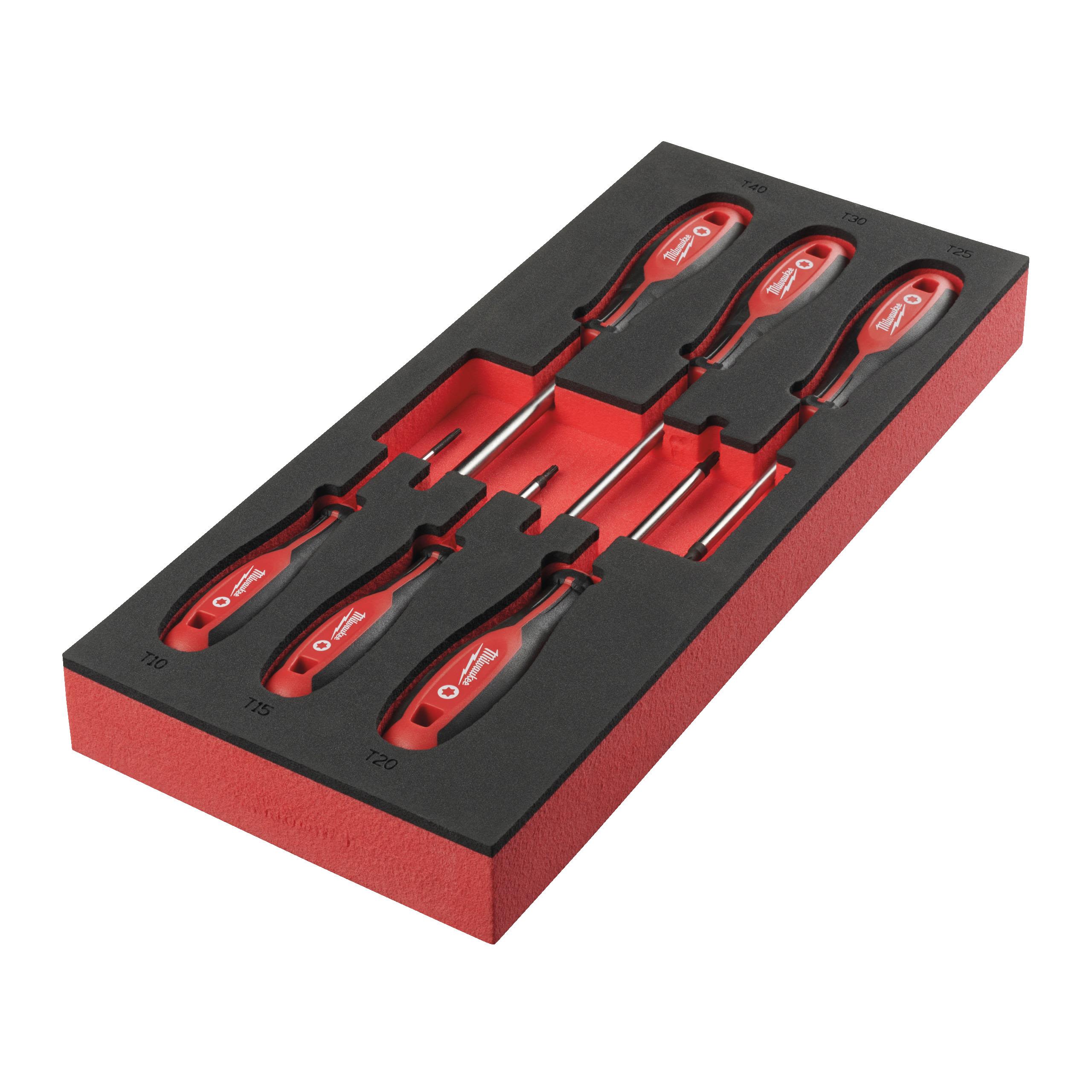 MILWAUKEE FOAM INSERT WITH 6PCS TORX SCREWDRIVERS %%%