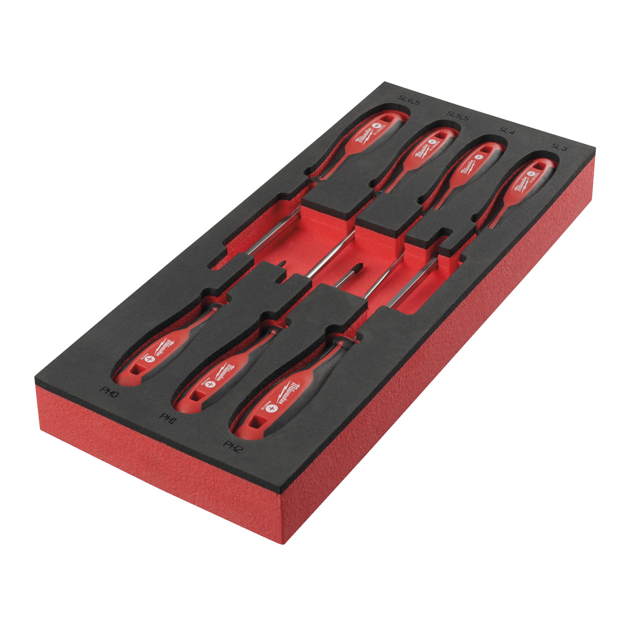 Milwaukee 4932492394 Skrutrekkersett SL / PH, 7 deler