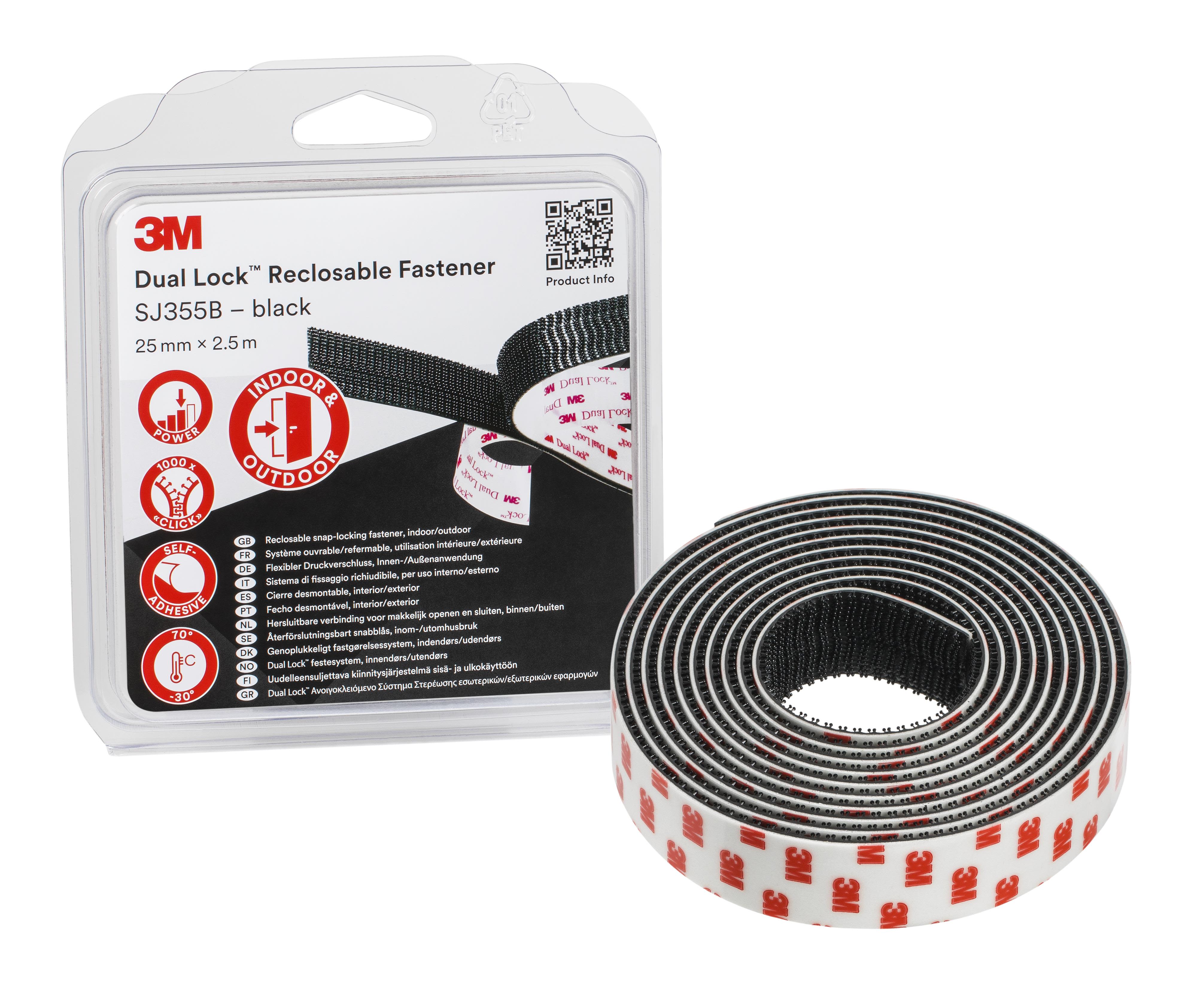 3M SJ355B Lock återförslutningsbart snabblås