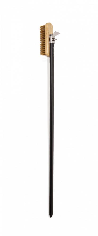 Omberg OMB-K00220 Borste med skrapa, för pizzaugn, 100 cm skaft