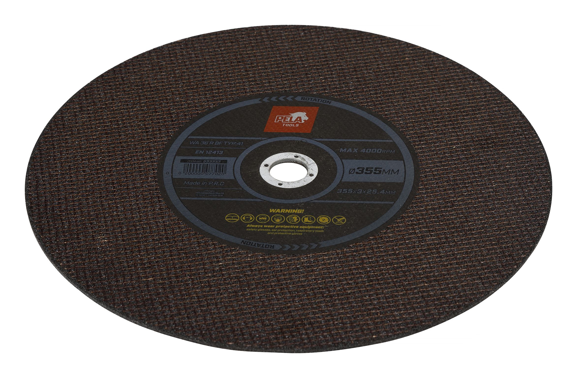 PELA 533333 Skjærehjul for metallkutter, 355 mm