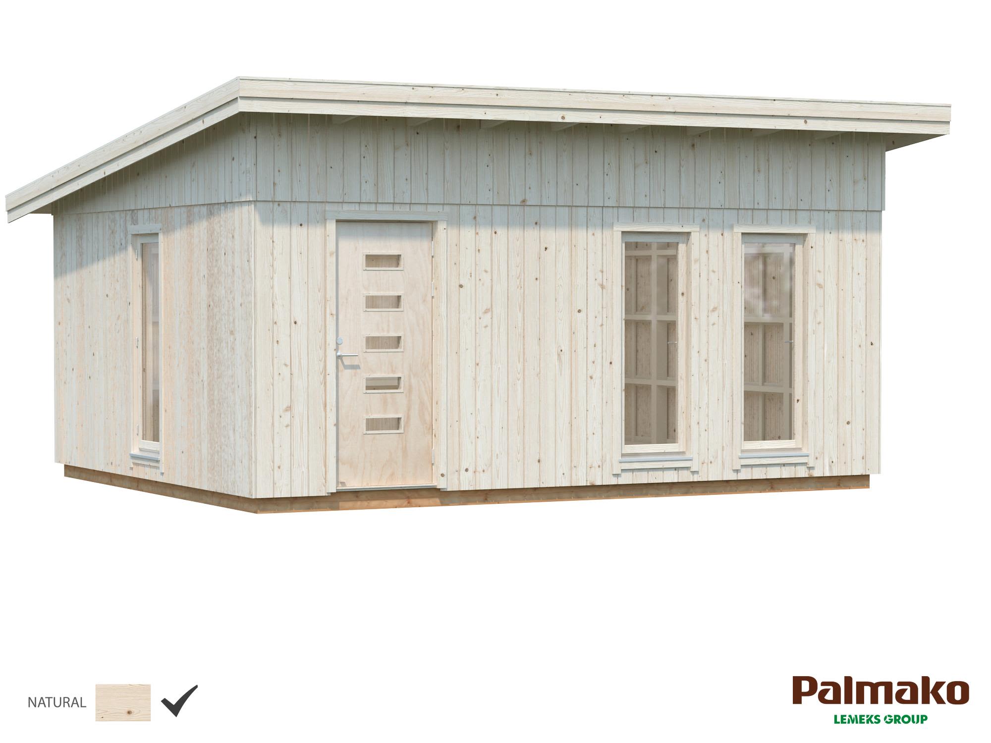 Palmako Annika Attefallshus 24,6 m²/inv. 21,5 m², obehandlad