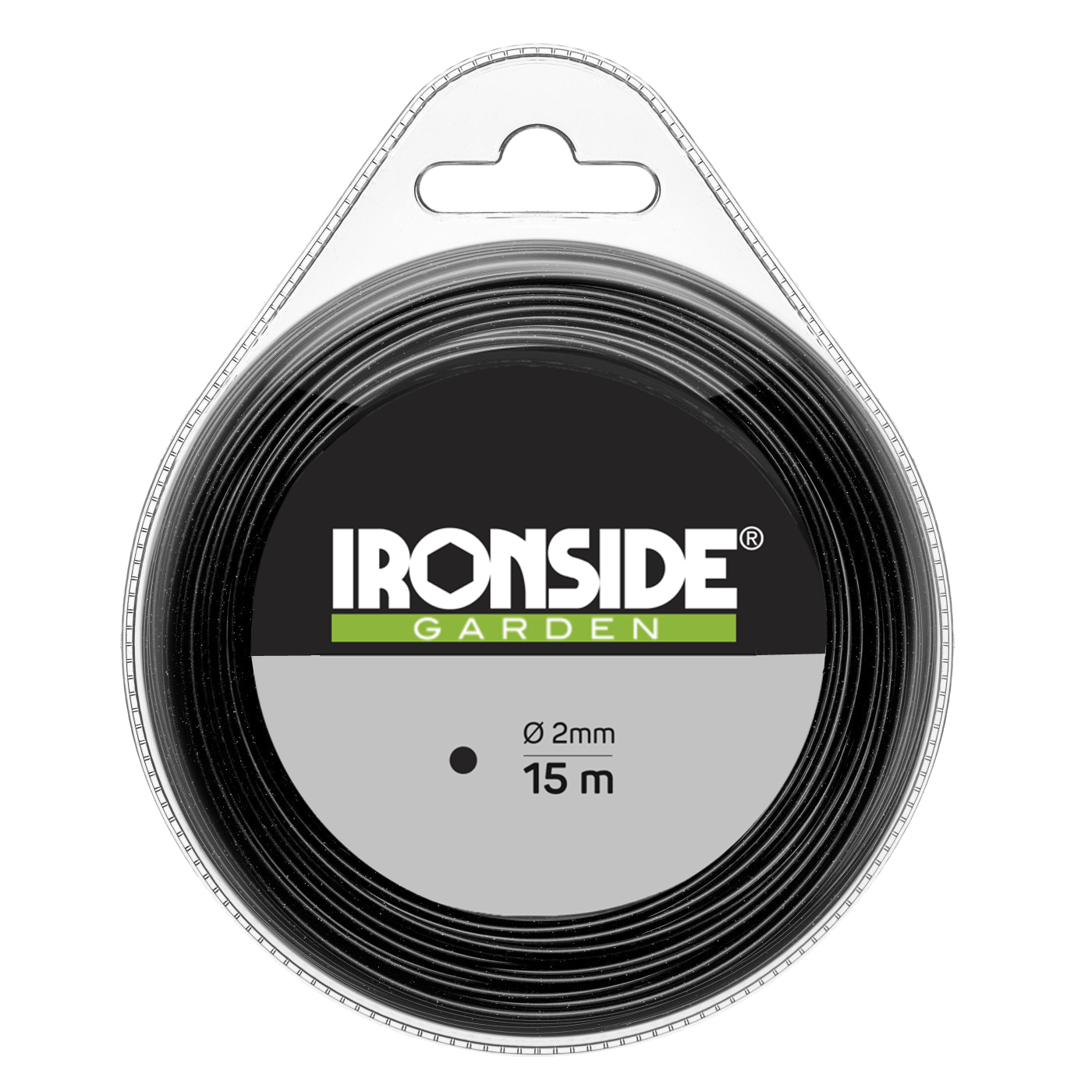 Ironside 500360 Trimmertråd 15 m 2,0 mm