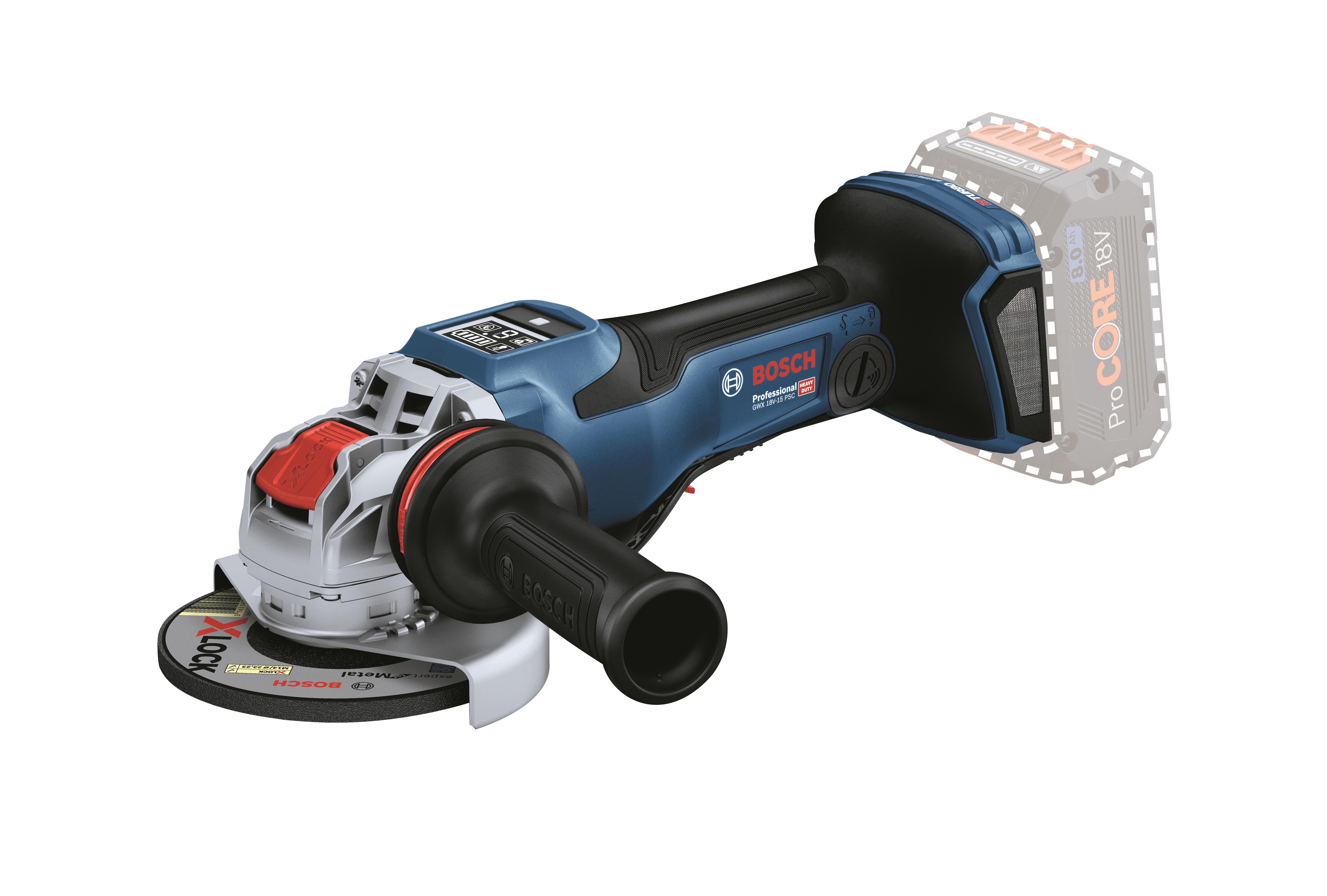Bosch GWX 18V-15PSC Vinkelslip utan batteri och laddare