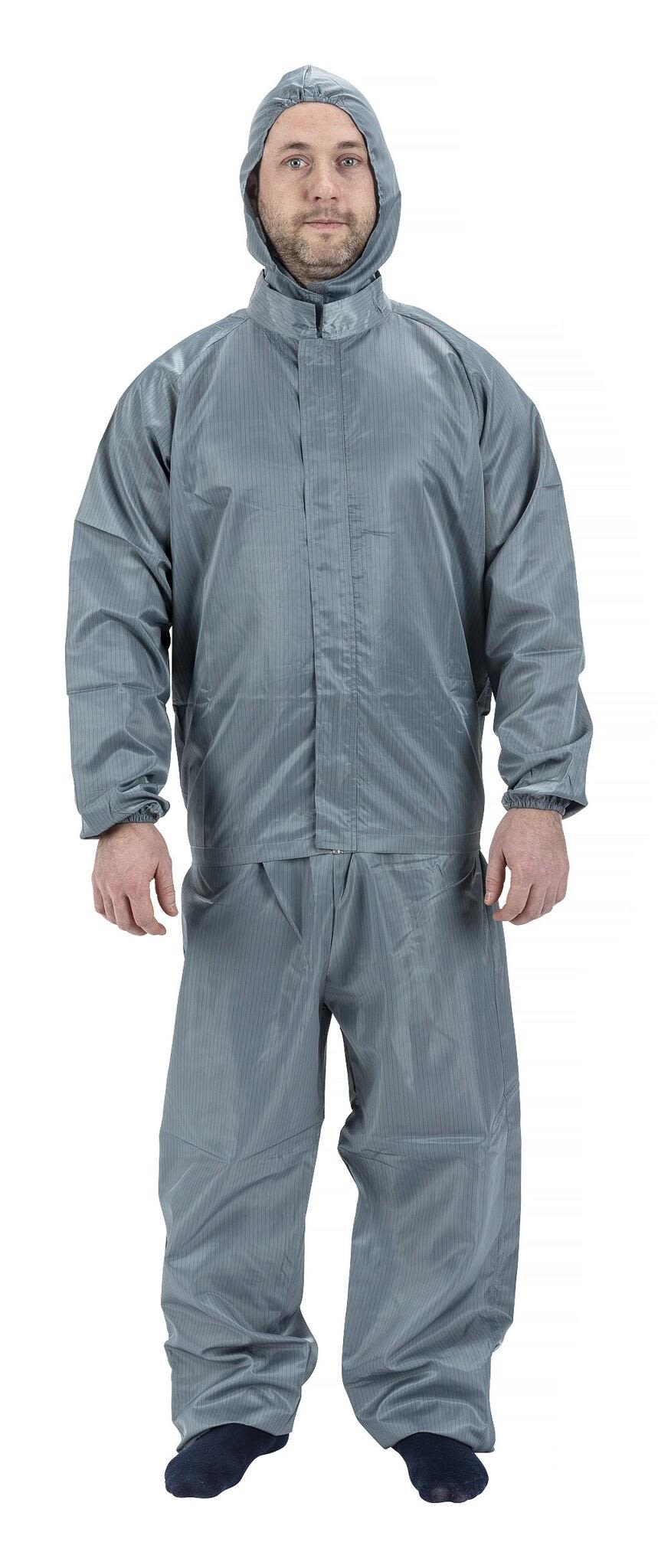 PELA 511520 Skyddsoverall grå, tvådelad M