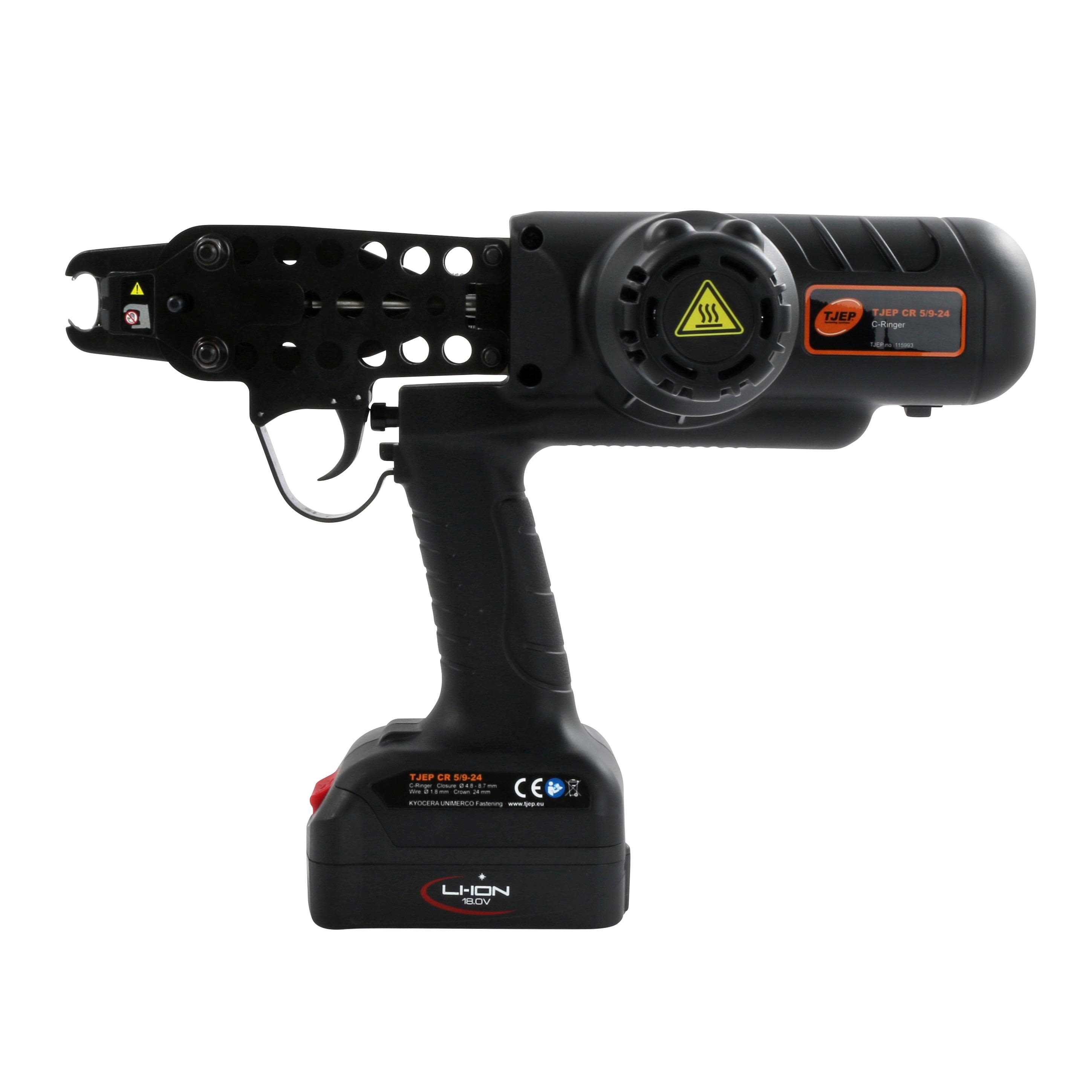 TJEP CR 5/9-24 C-Ringmaskin med batteri och laddare