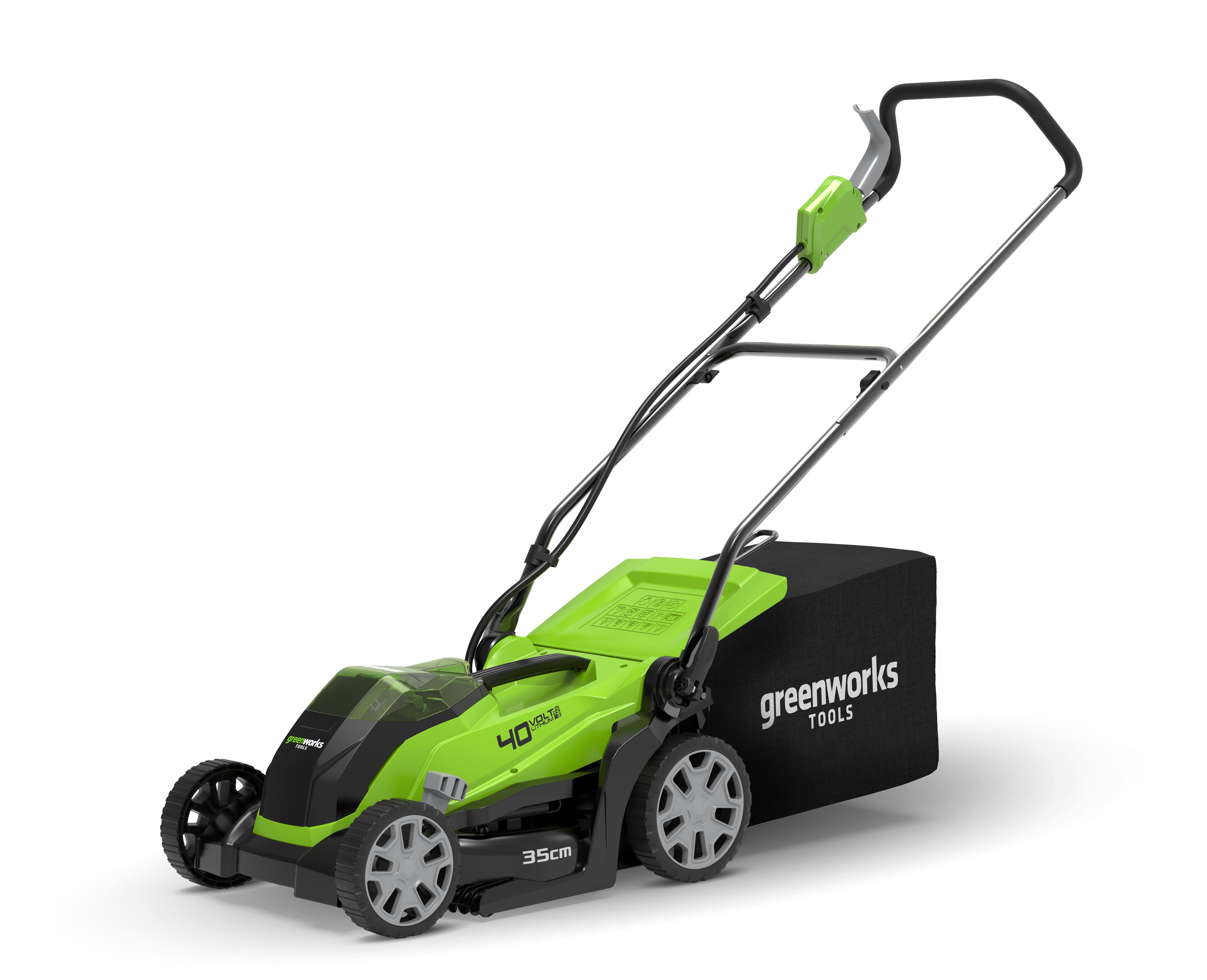 Greenworks G40LM35 Gressklipper med batteri og lader