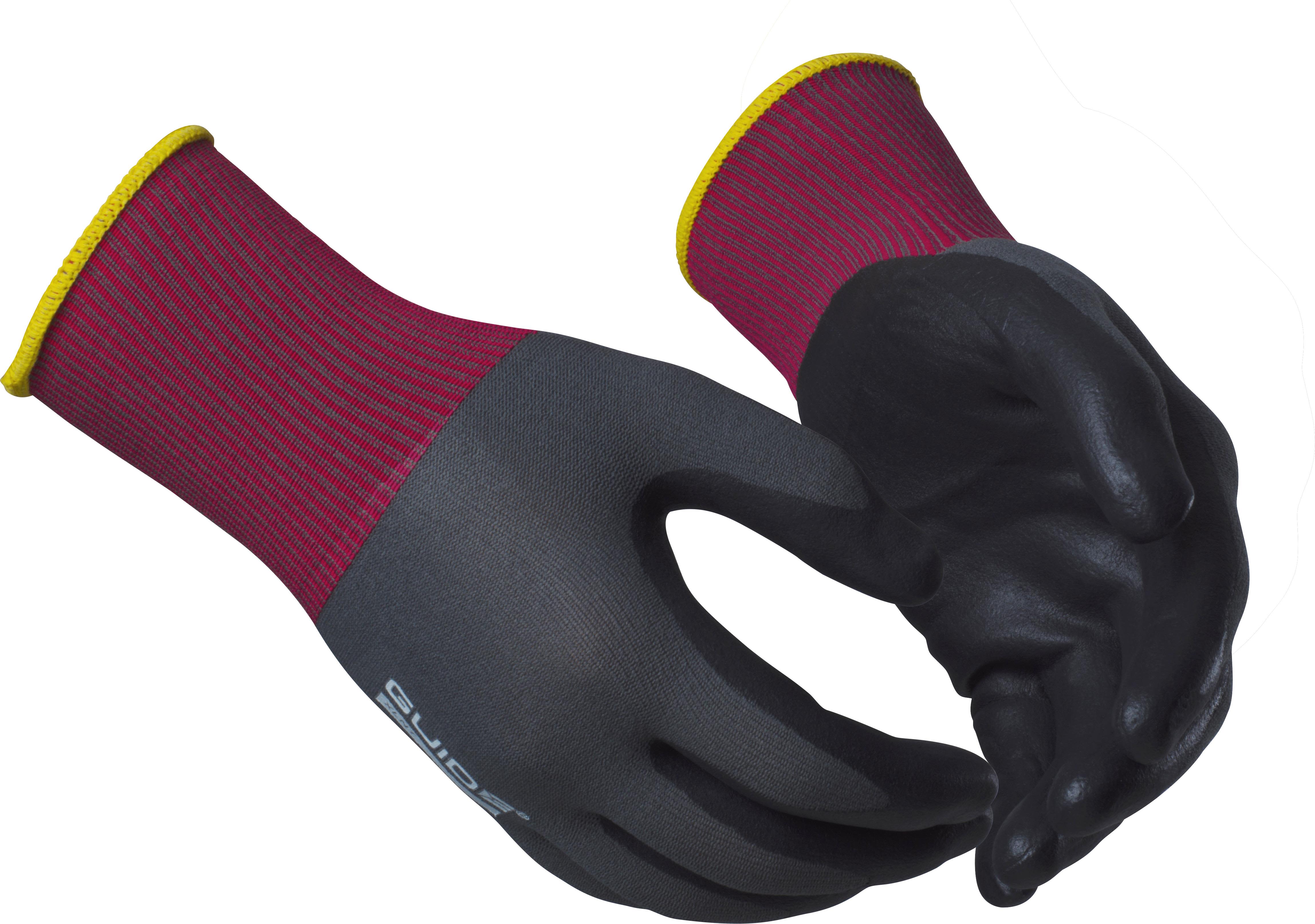 Guide Gloves 9501 Handske nitrildopp, oljegrepp, touch 8