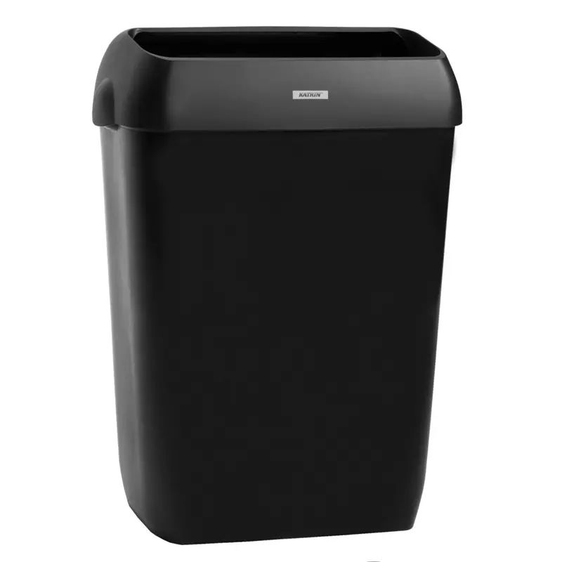 Katrin 92285 Papperskorg med lock, 50 liter Svart