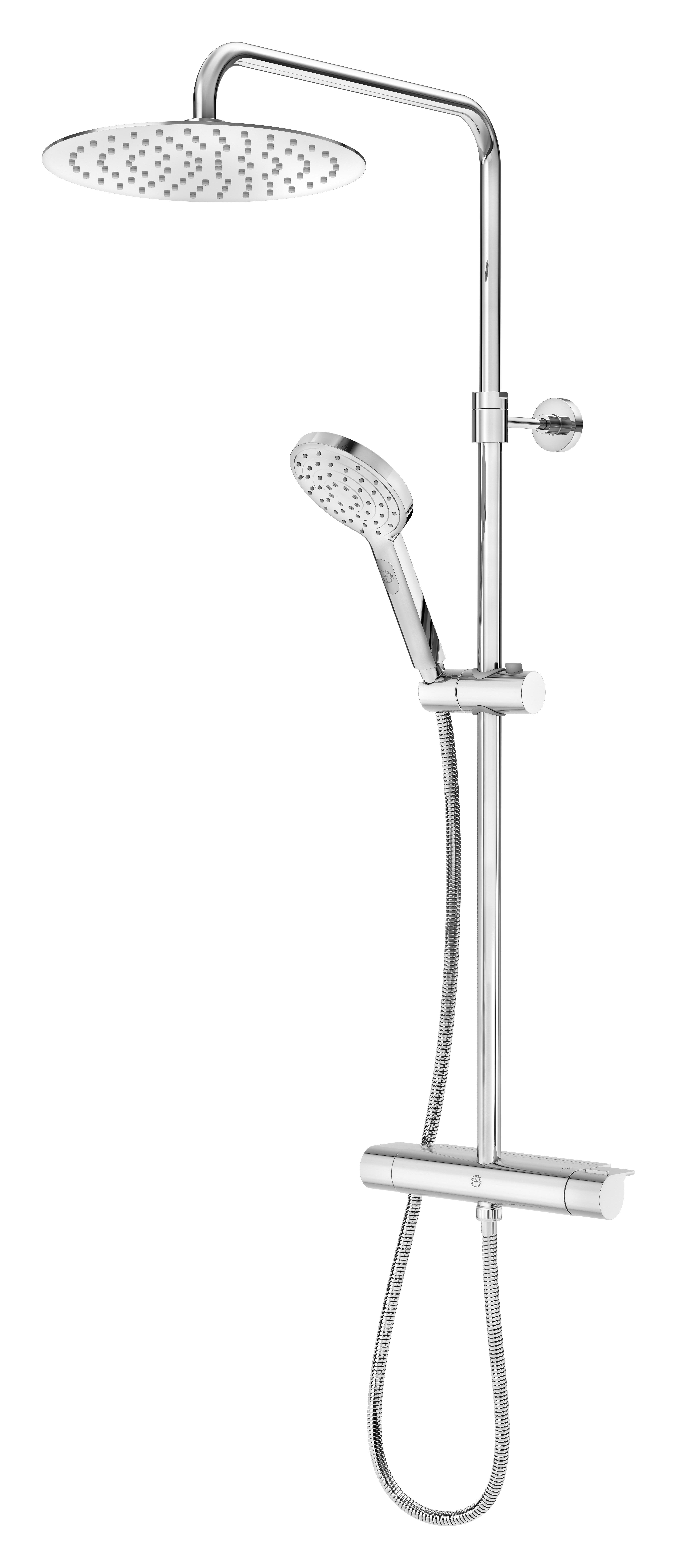 Gustavsberg GB41208430 Takdusch 160 c/c, rund Krom