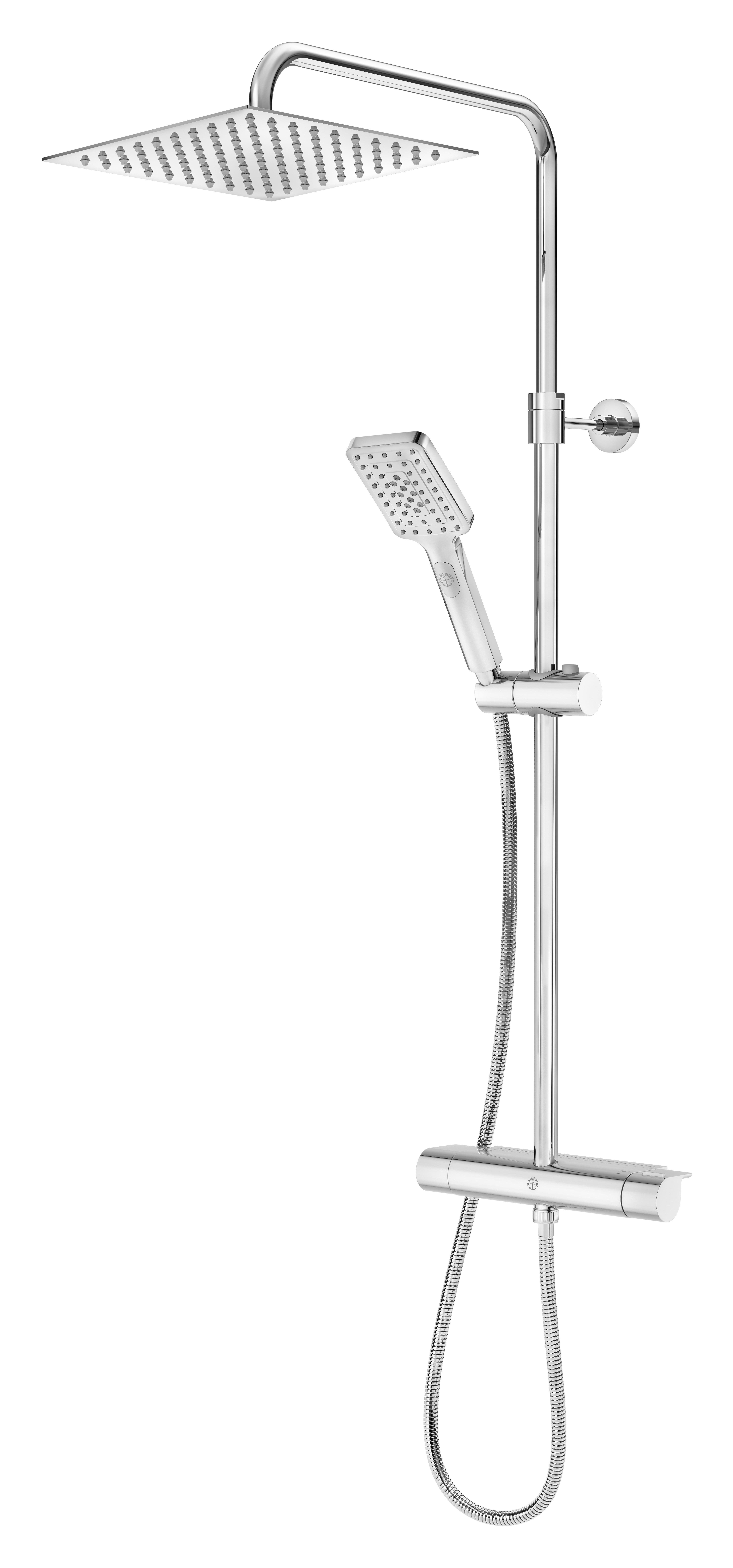 Gustavsberg GB41218435 Takdusch 150 c/c, kvadrat Krom