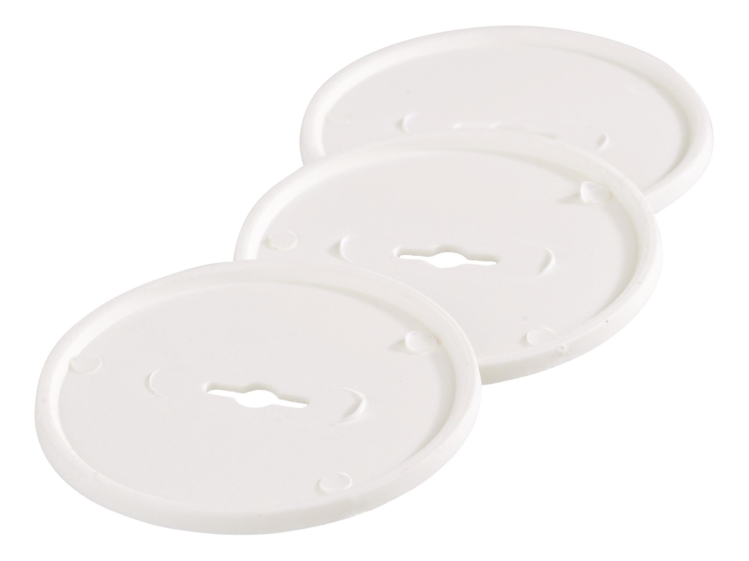 Joma H09000S Isolasjonsskive 100-pakning, 60 mm, hvit, for DV+IDV