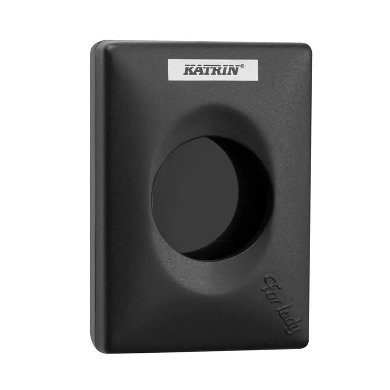 Katrin 92247 Sanitetspåshållare 95 x 135 x 27 mm, för hygienpåsar Svart