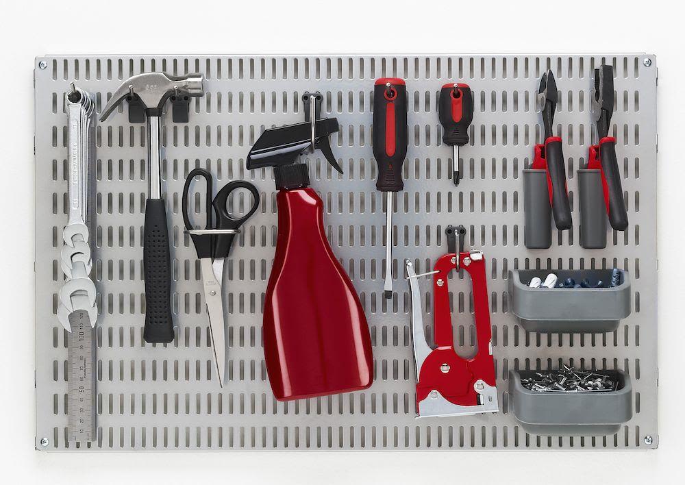 Elfa 475880 Förvaringstavla set, platinum