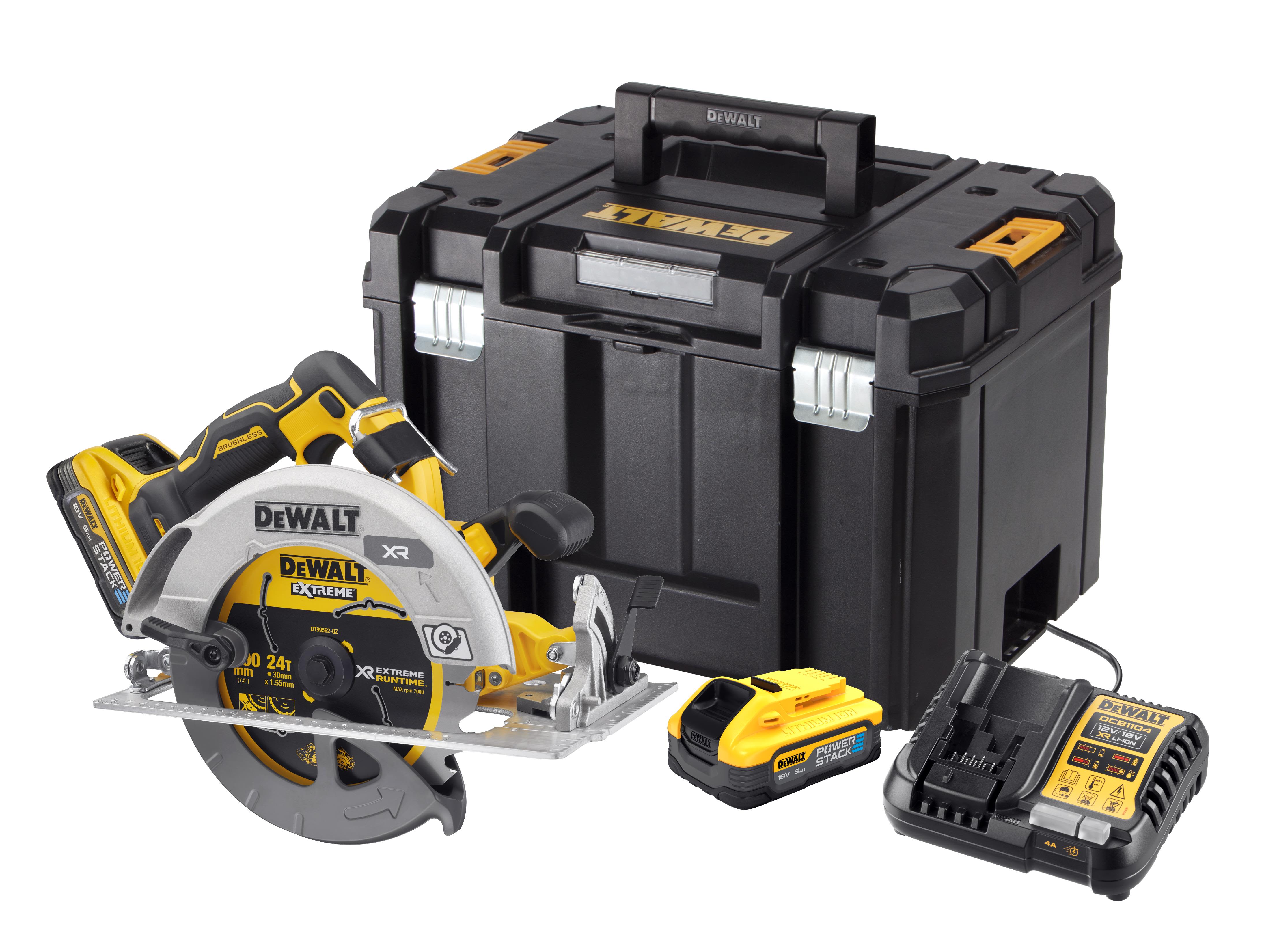 Dewalt DCS573H2T-QW Sirkelsag med batteri og lader