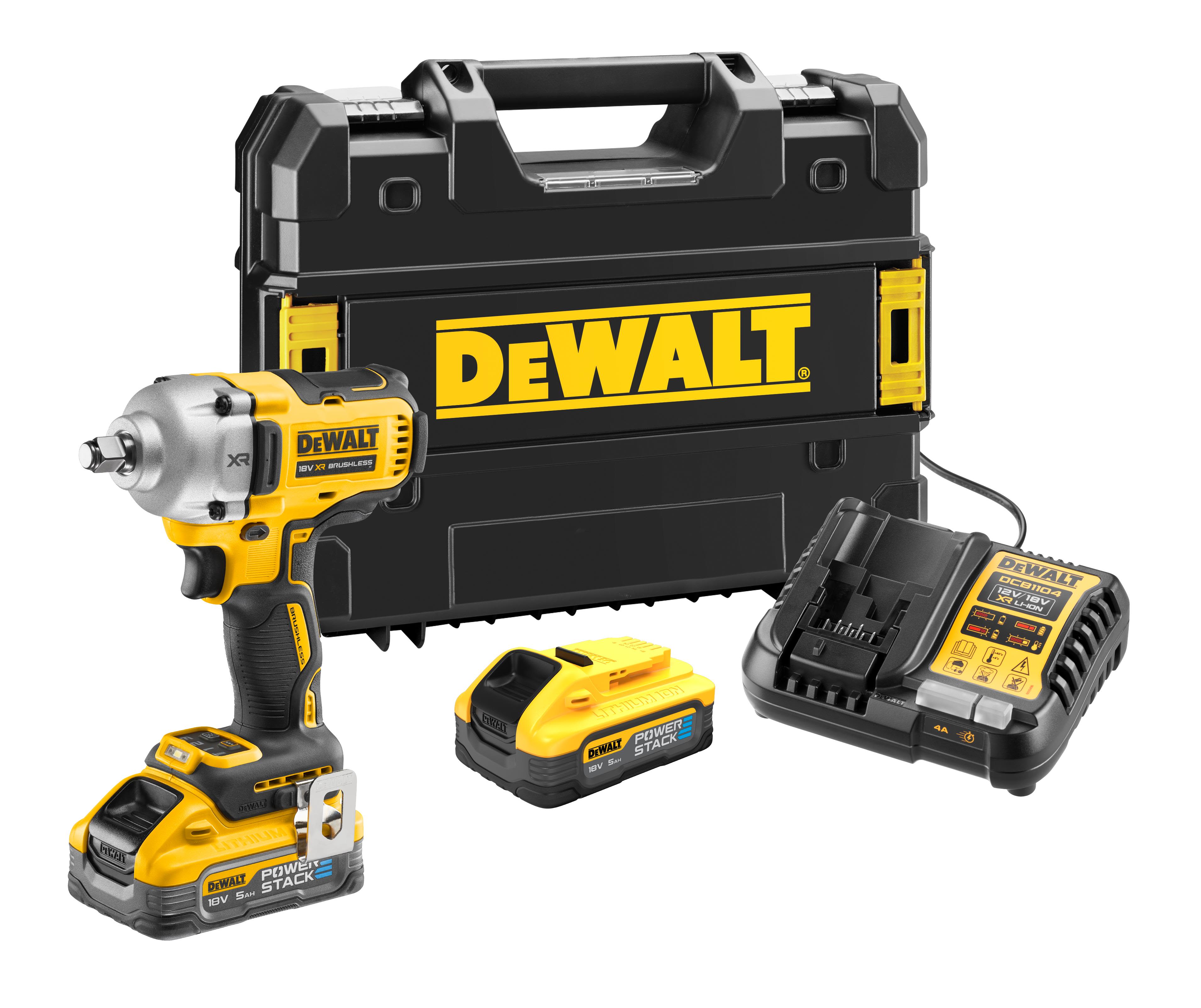 Dewalt DCF891H2T-QW Mutterdragare med batteri och laddare
