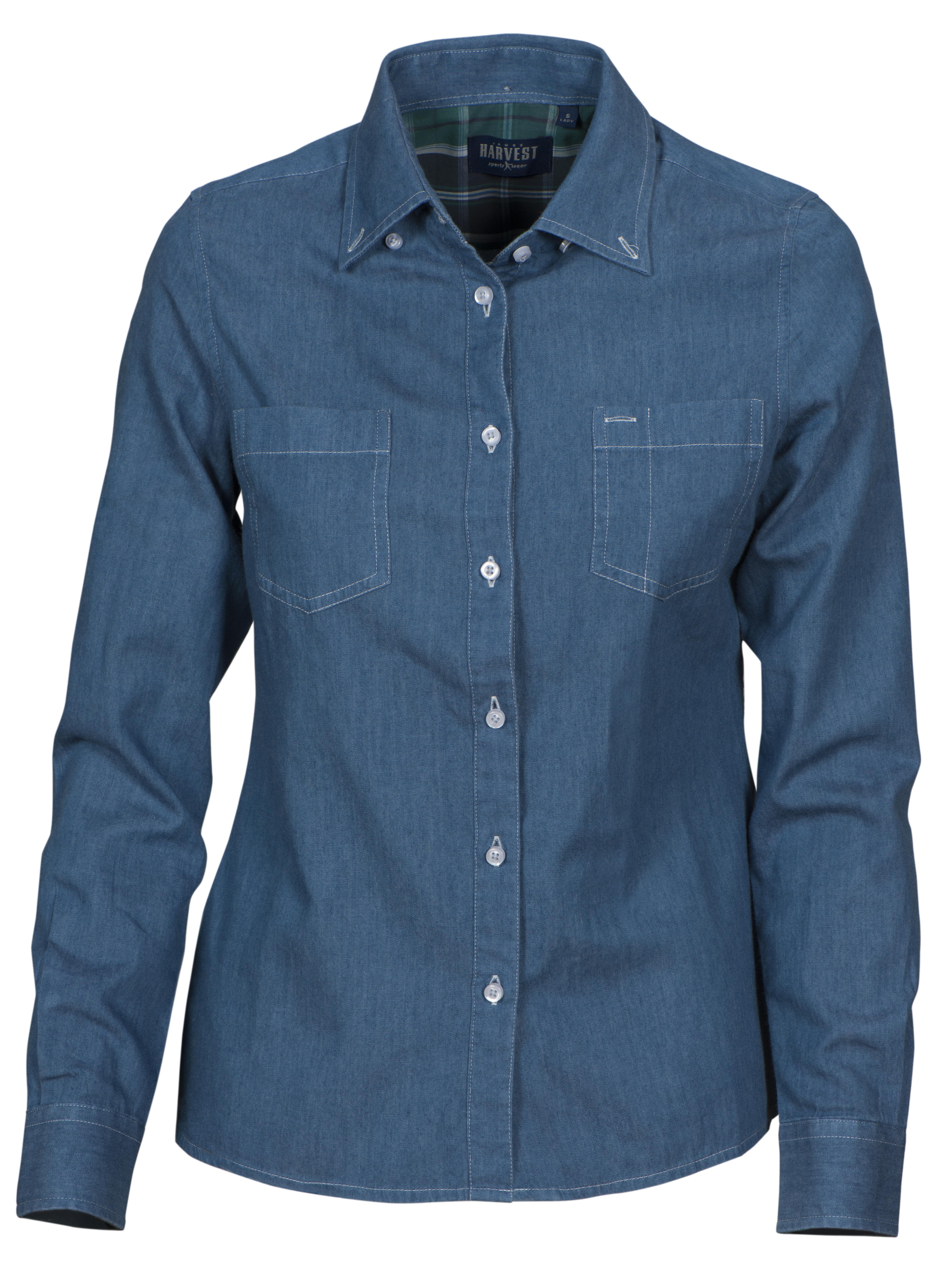 James Harvest Jupiter Woman Skjorta Denim Denim