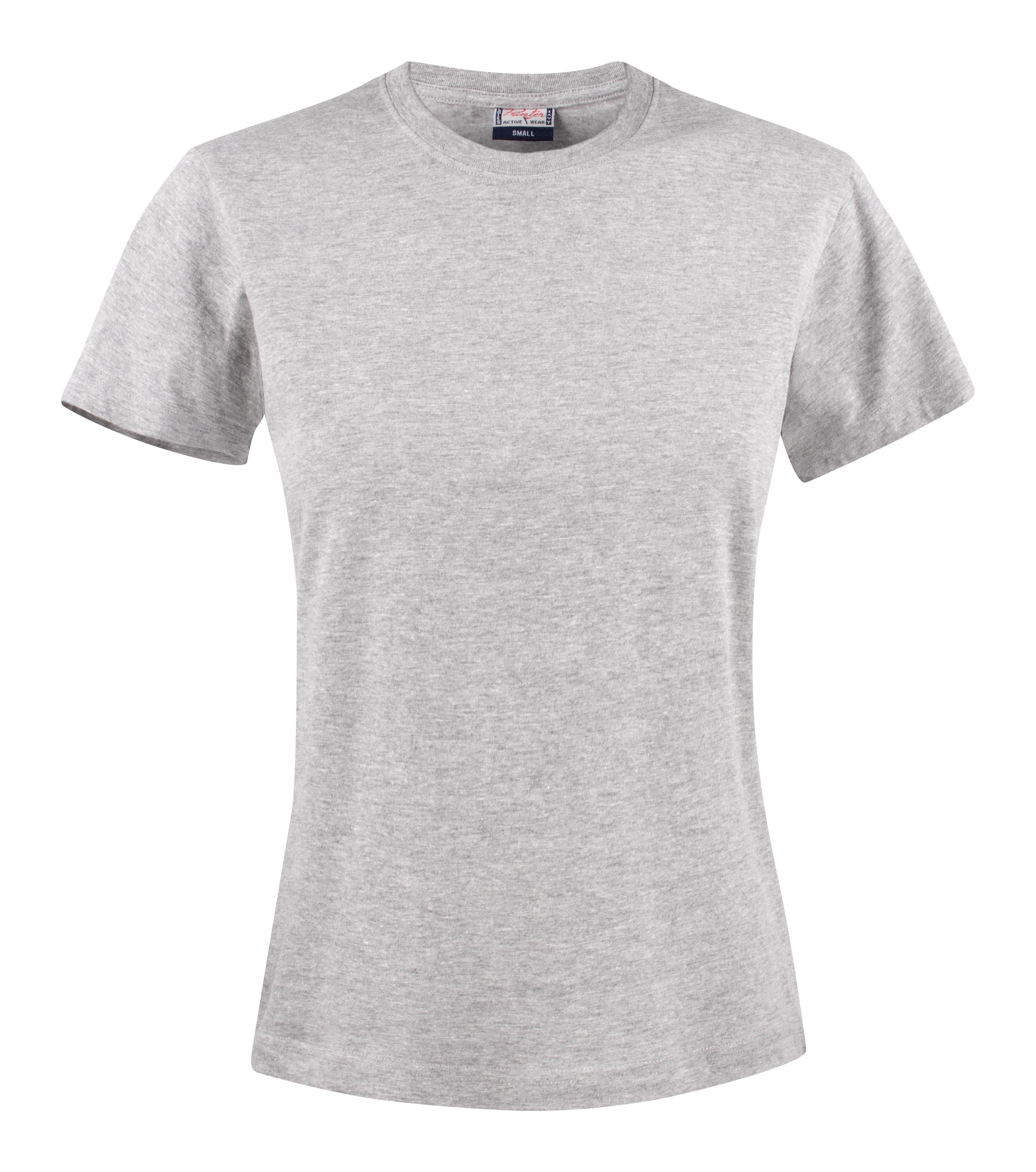 Printer Heavy T-shirt Lady T-shirt Gråmelerad Gråmelerad