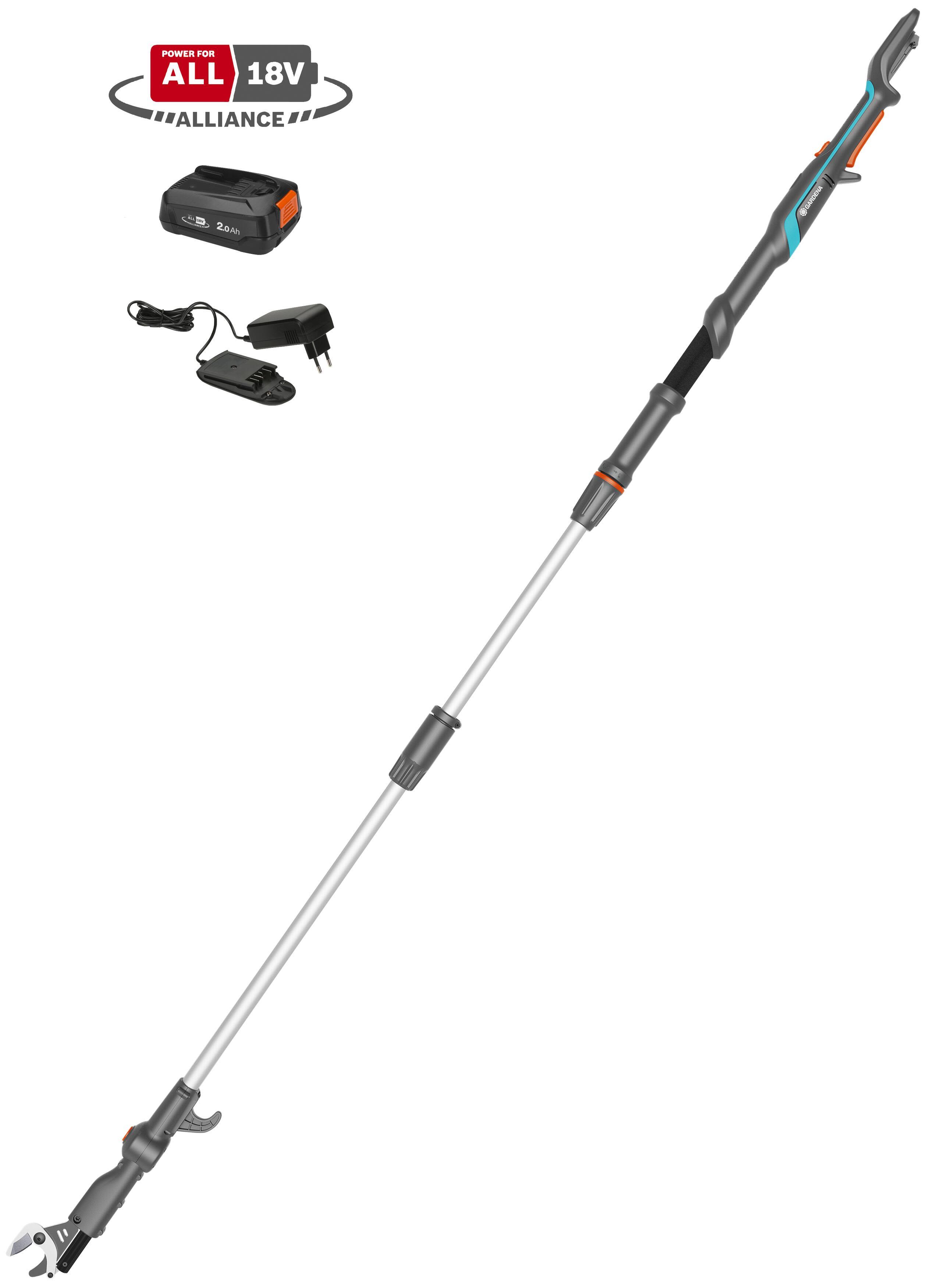 Gardena HighCut Stangsaks med batteri