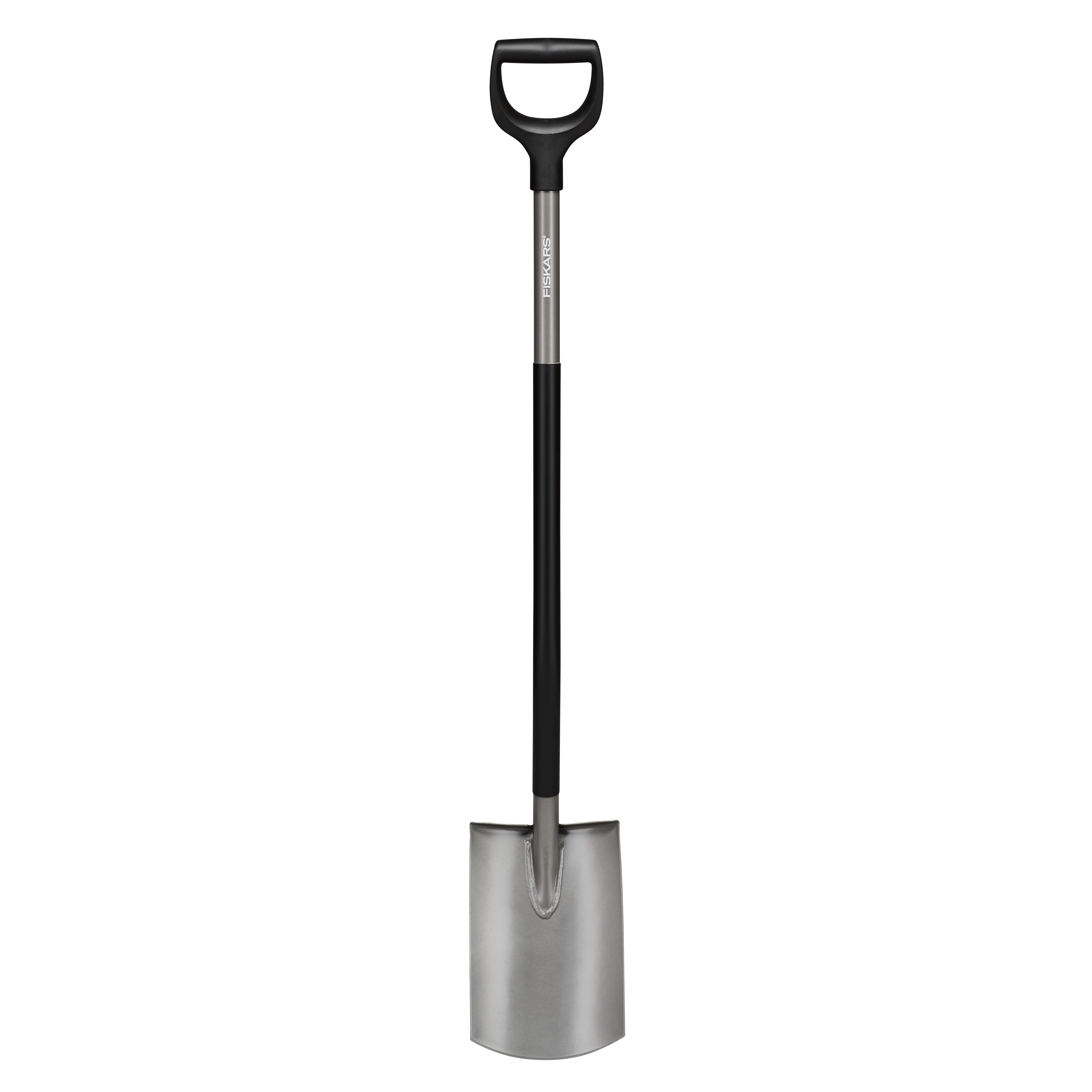 Fiskars Ergonomic 1066710 Spade halvrund, grå
