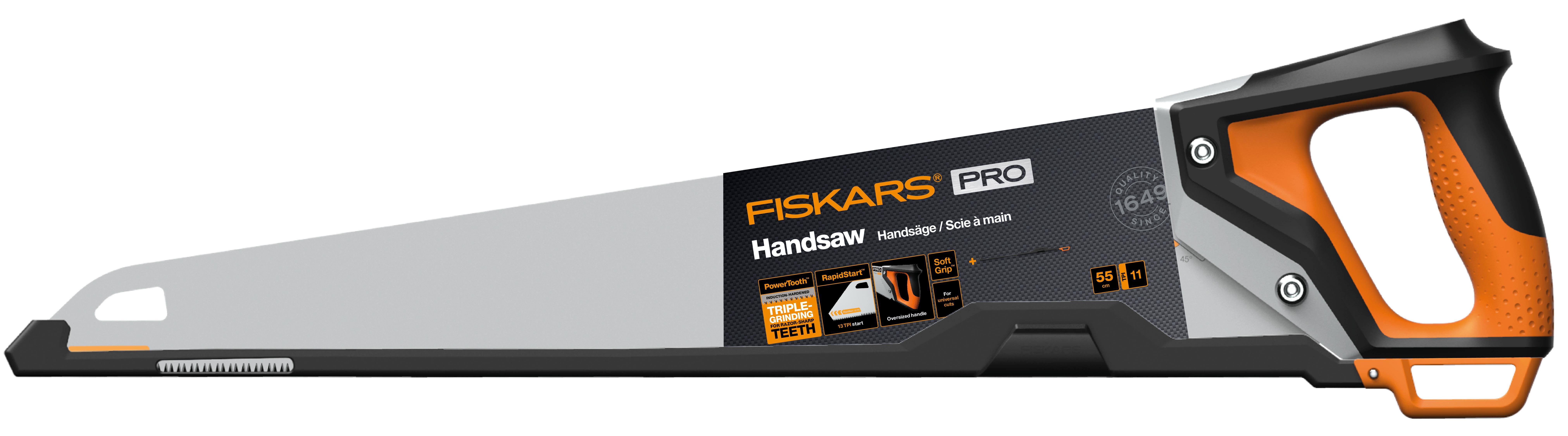 Fiskars PowerTooth 1062918 Handsåg 55 cm, 11 TPI
