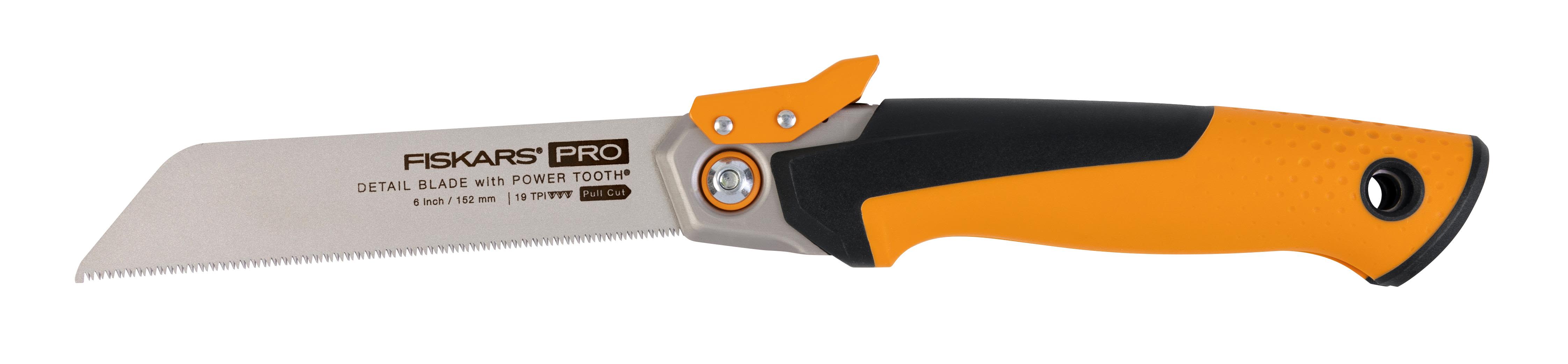 Fiskars PowerTooth 1062932 Käsisaha 15 cm, 19 TPI, taitettava