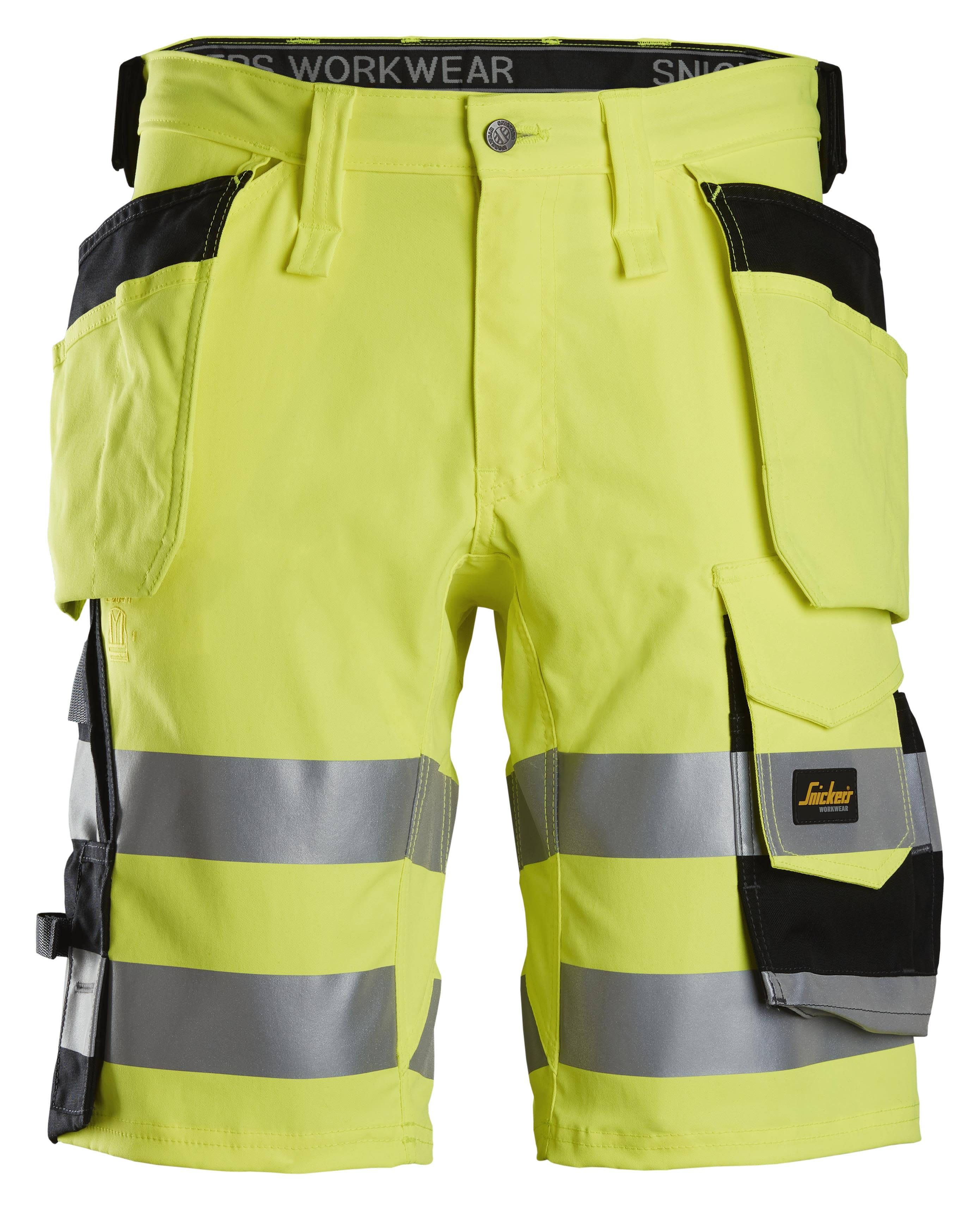 Snickers Workwear 6135 Shorts varsel, gul Varsel, Gul