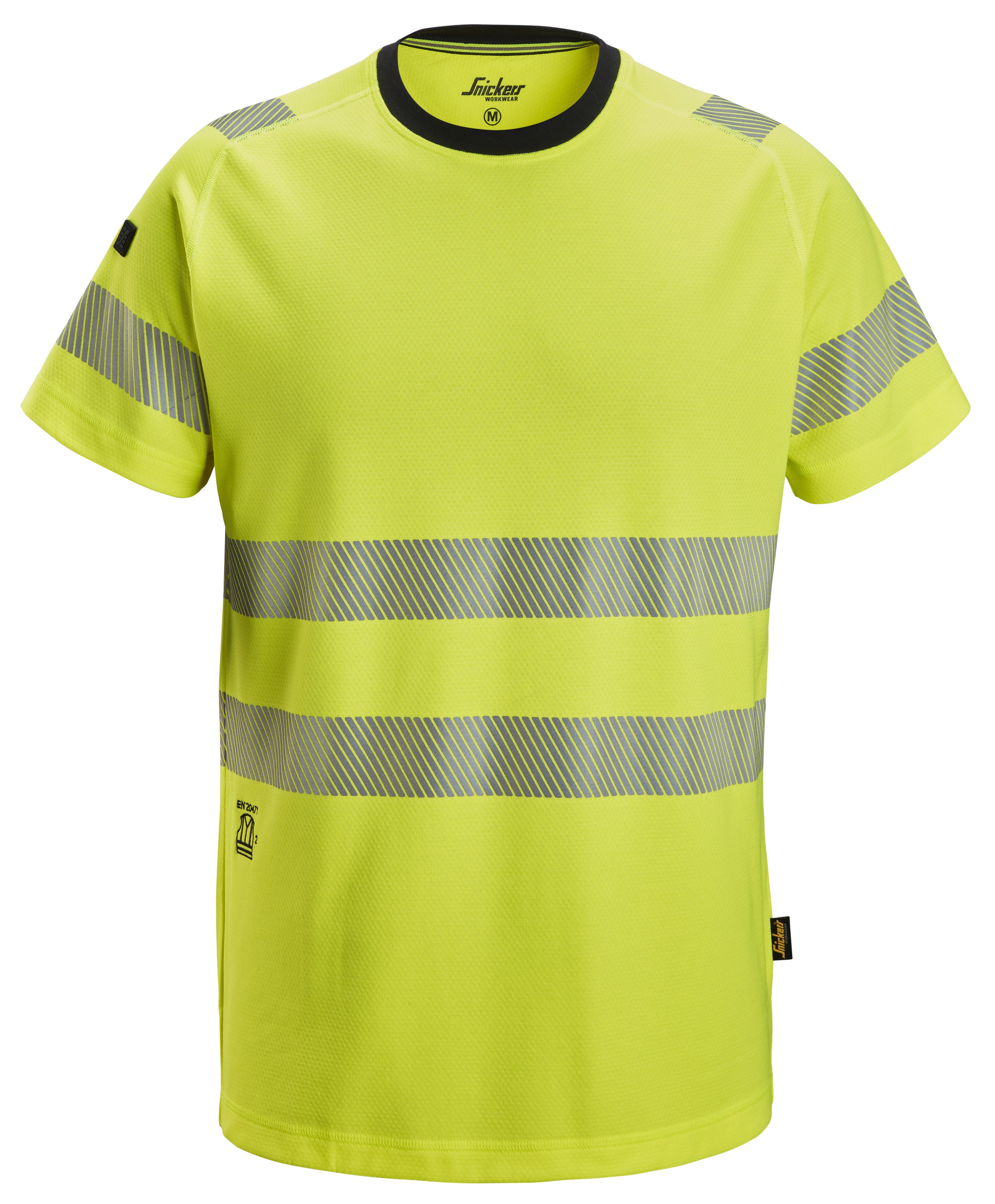 Snickers Workwear 2539 T-shirt varsel, gul XXL