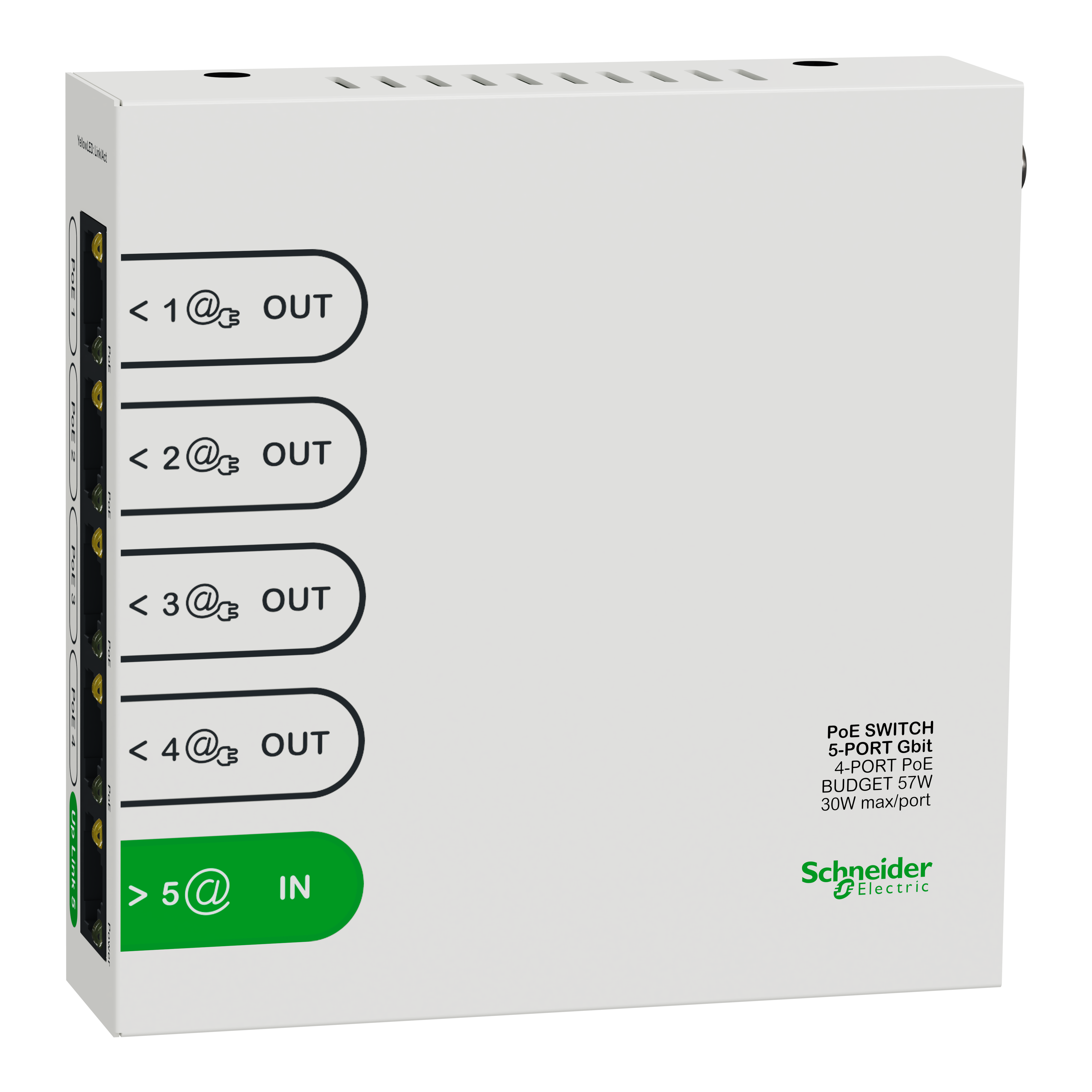 Schneider Electric R9H5SWP57 Switch 4-portars PoE+, Resi9