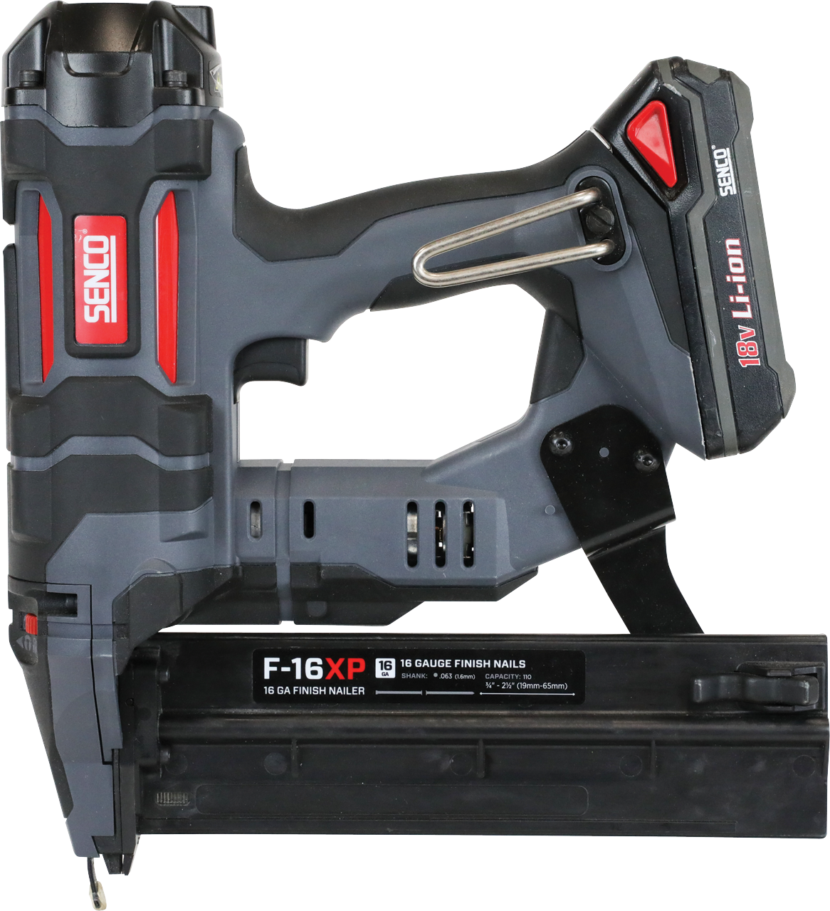 Senco Fusion F-16XP Dyckertpistol med batteri och laddare