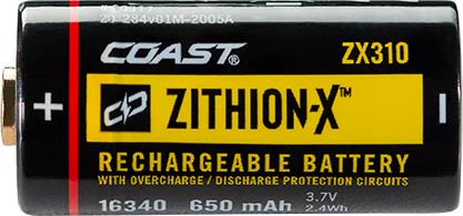 Coast ZITHION-X ZX310 Batteri till XP6R, XPH25R, laddningsbart