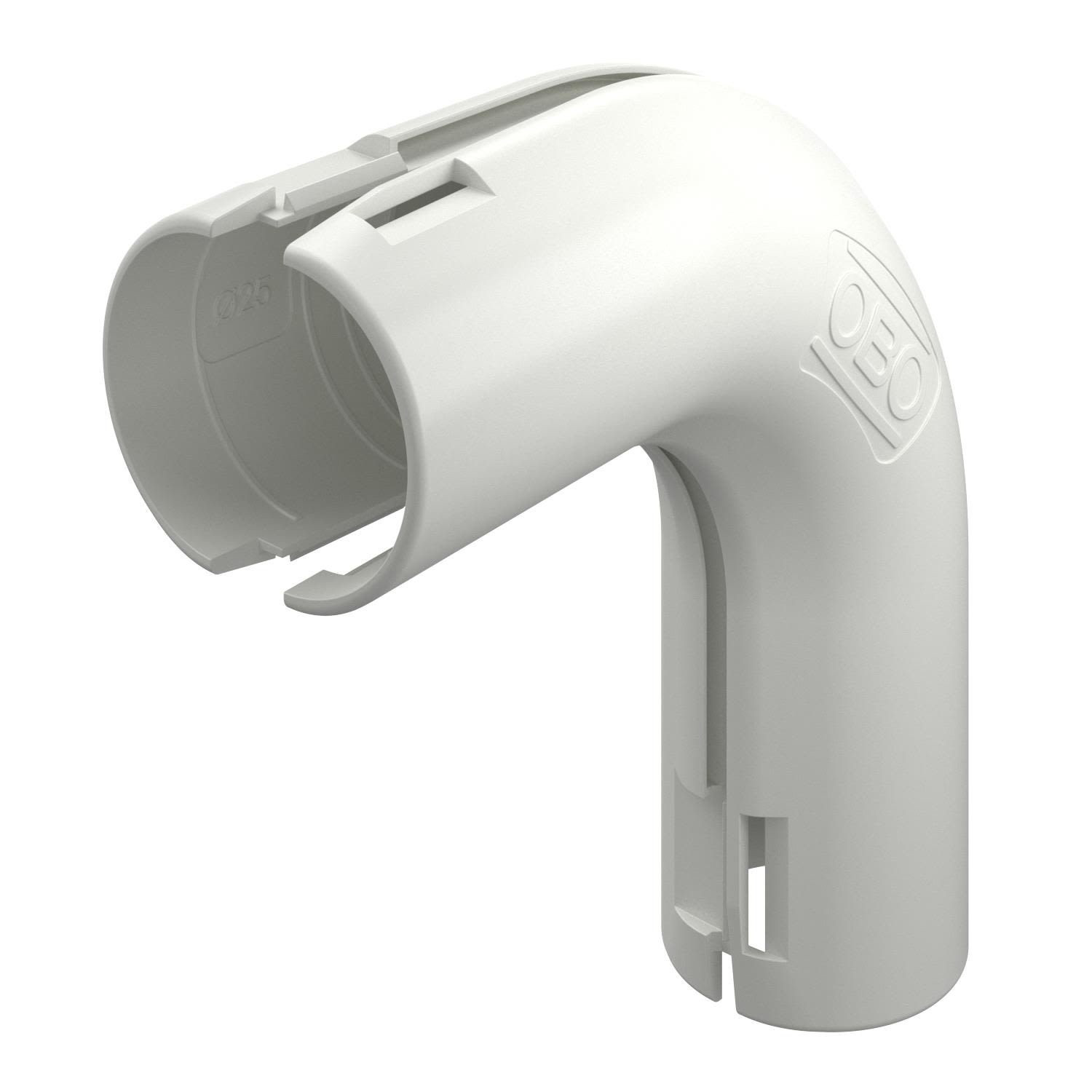 Obo Bettermann 2154066 Rörböj 90°, ogängad, plast M25