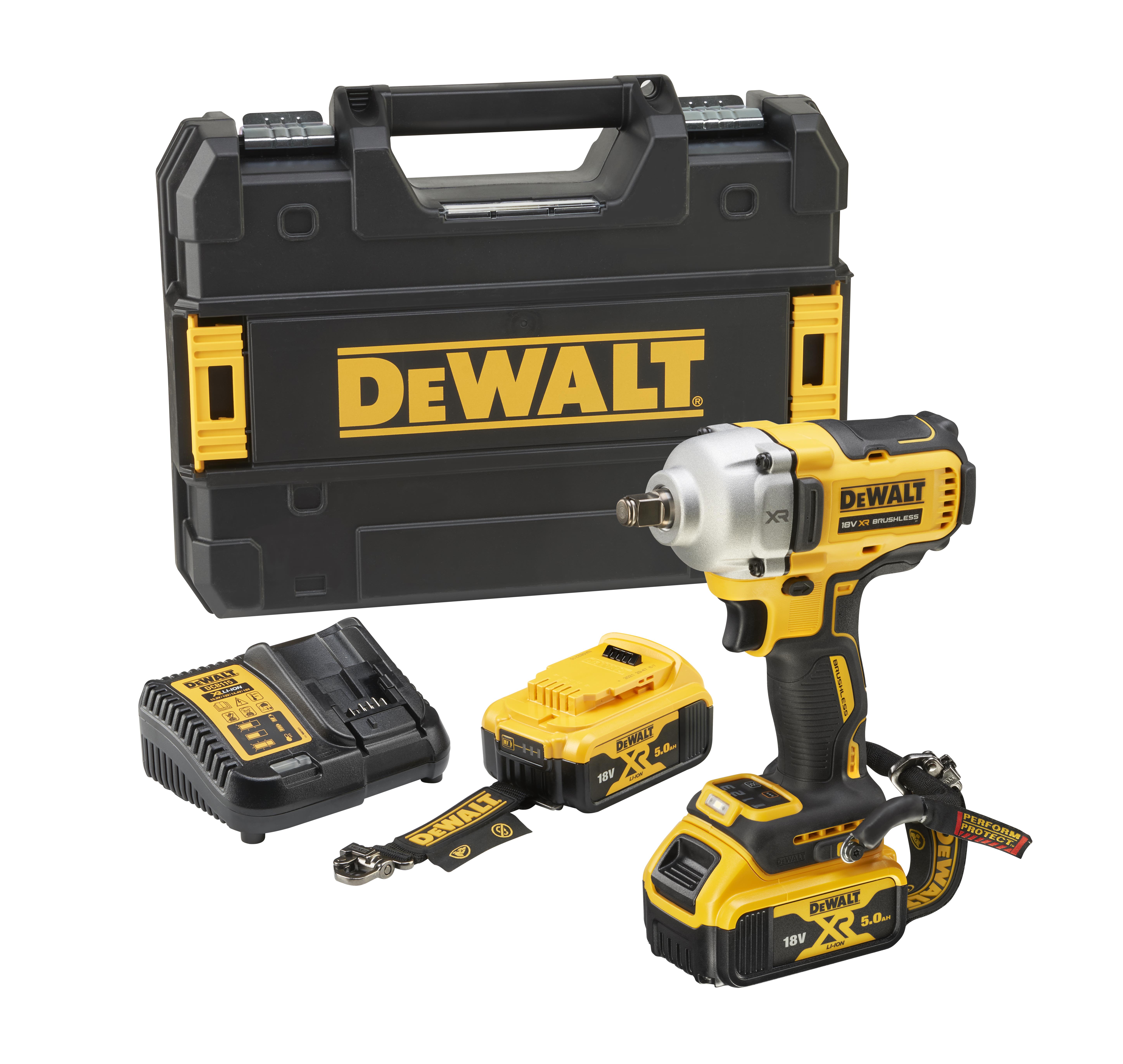 Dewalt DCF891P2LRT-QW Mutterdragare med batteri och laddare