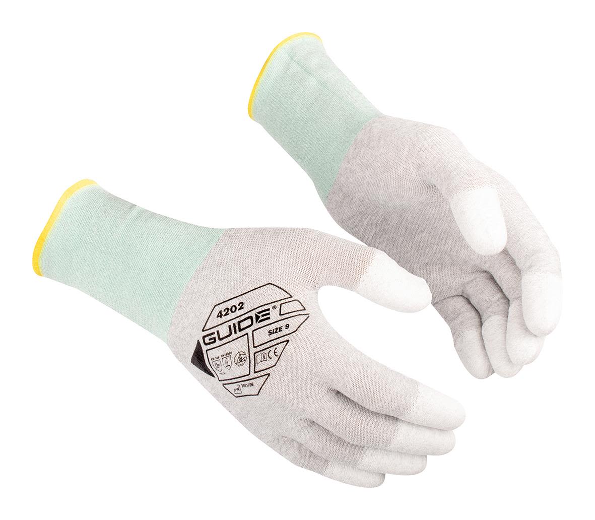 Guide Gloves 4202 Handske nylon, ESD, antistatisk, touch 5