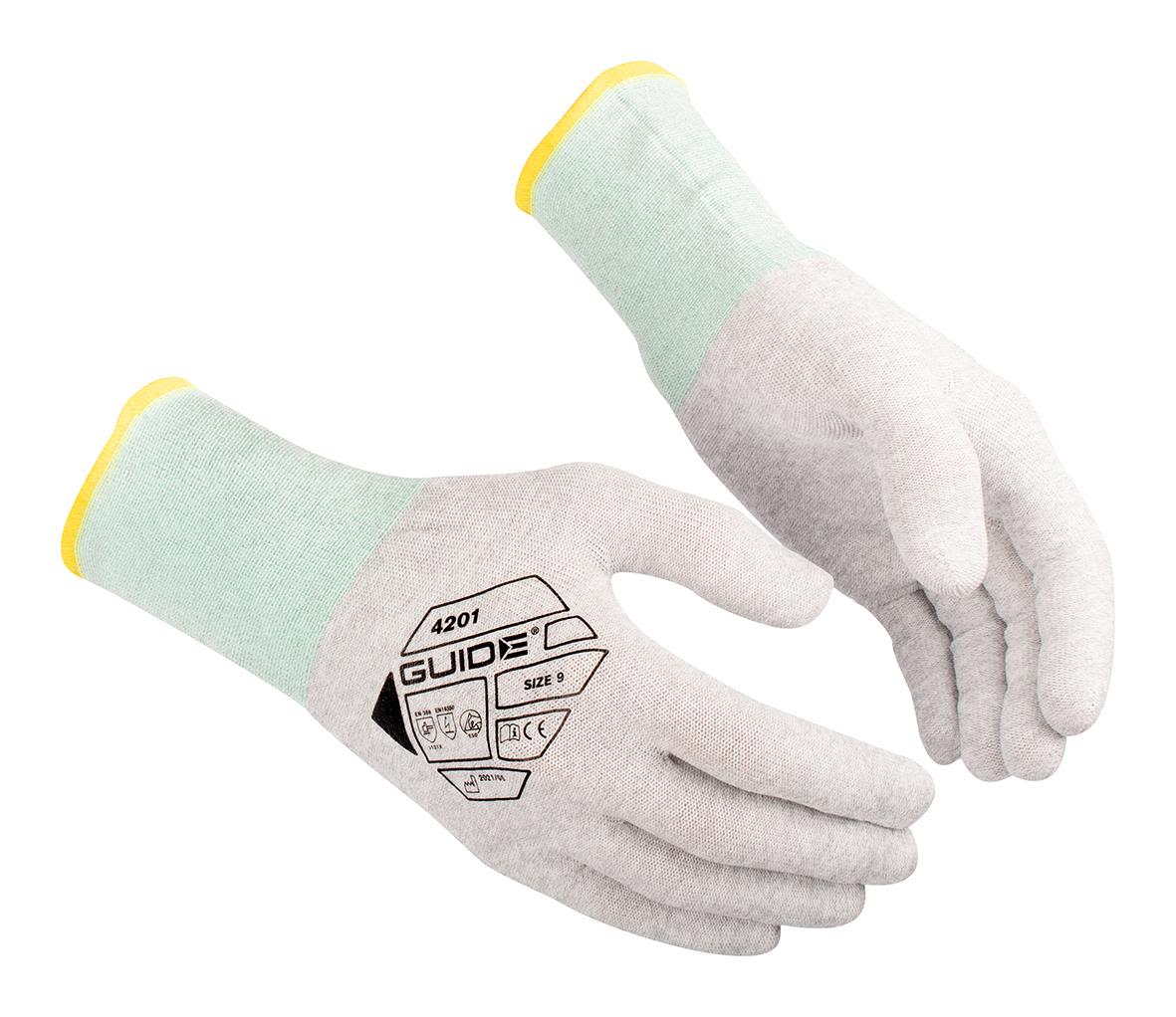 Guide Gloves 4201 Handske nylon, ESD, antistat, touch 9