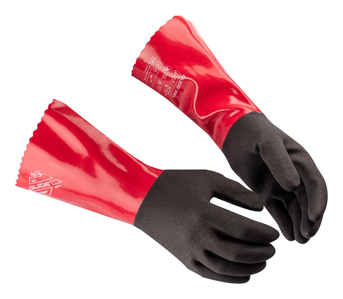 Guide Gloves 9401 Handske nitril, oljetät, virus 8