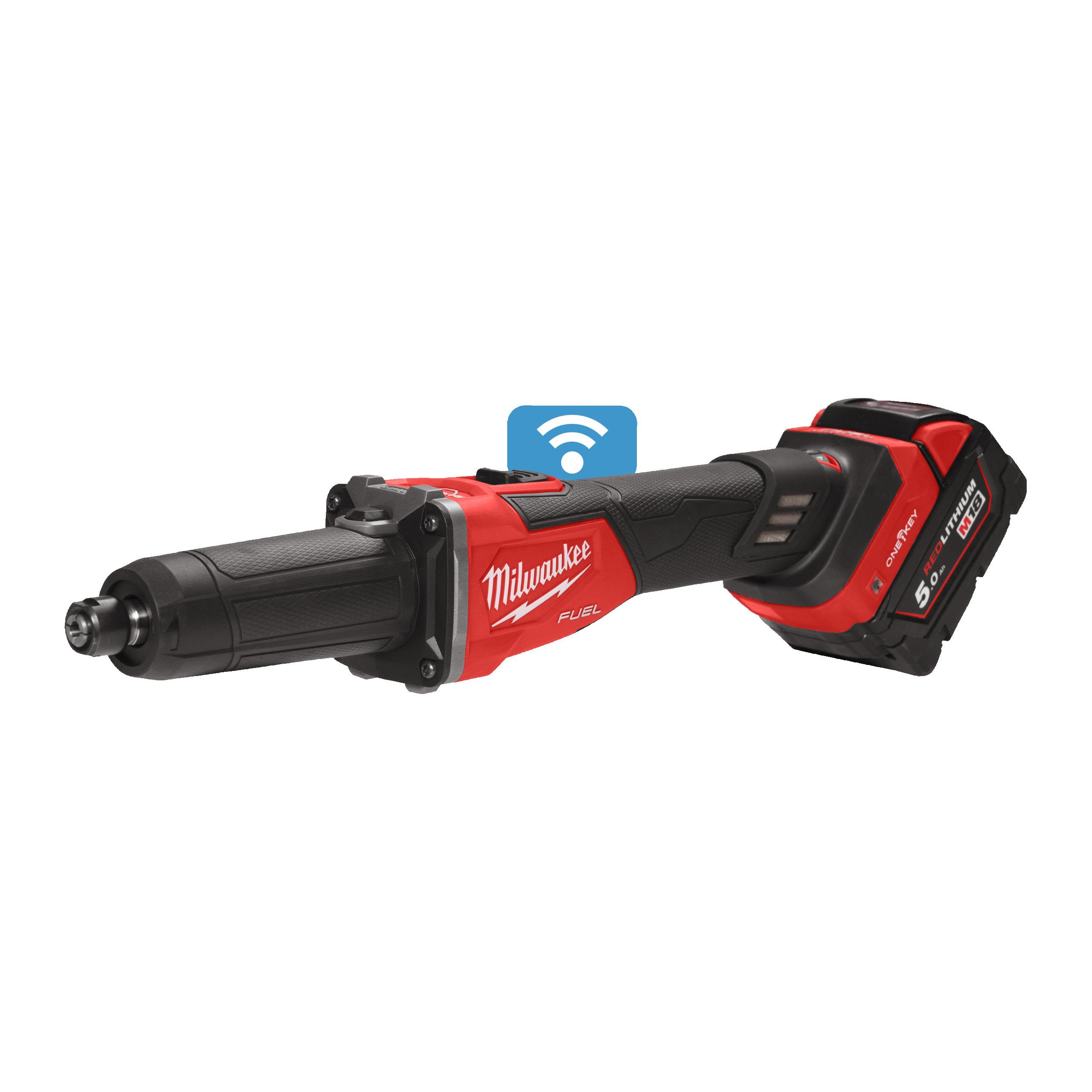 Milwaukee M18 FDGROVB-502X Rettsliper med batteri og lader