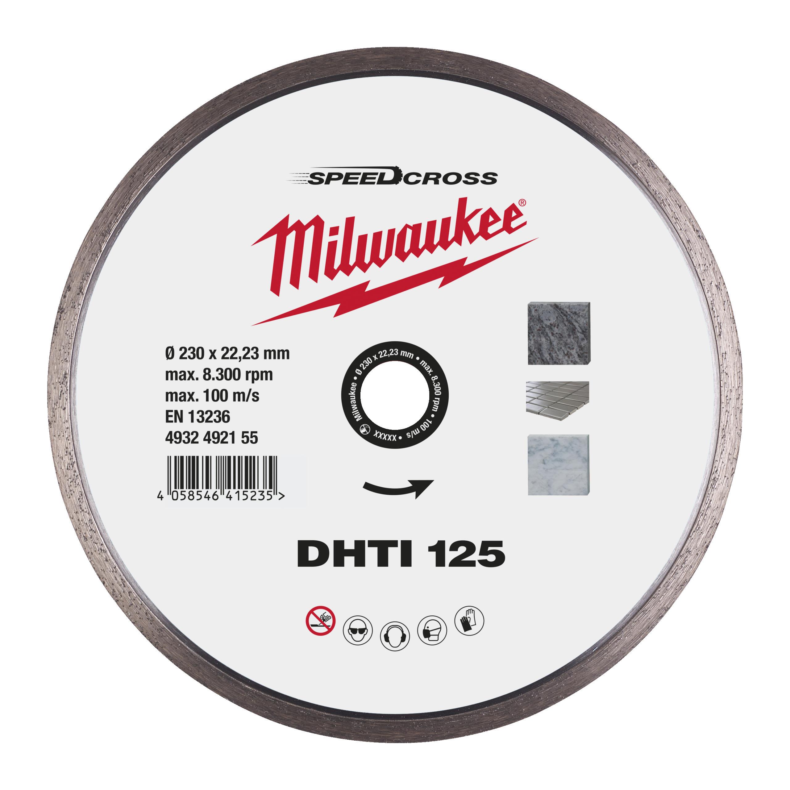 Milwaukee SPEEDCROSS DHTI 4932492155 Diamantkapskiva Ø125x22,23 mm