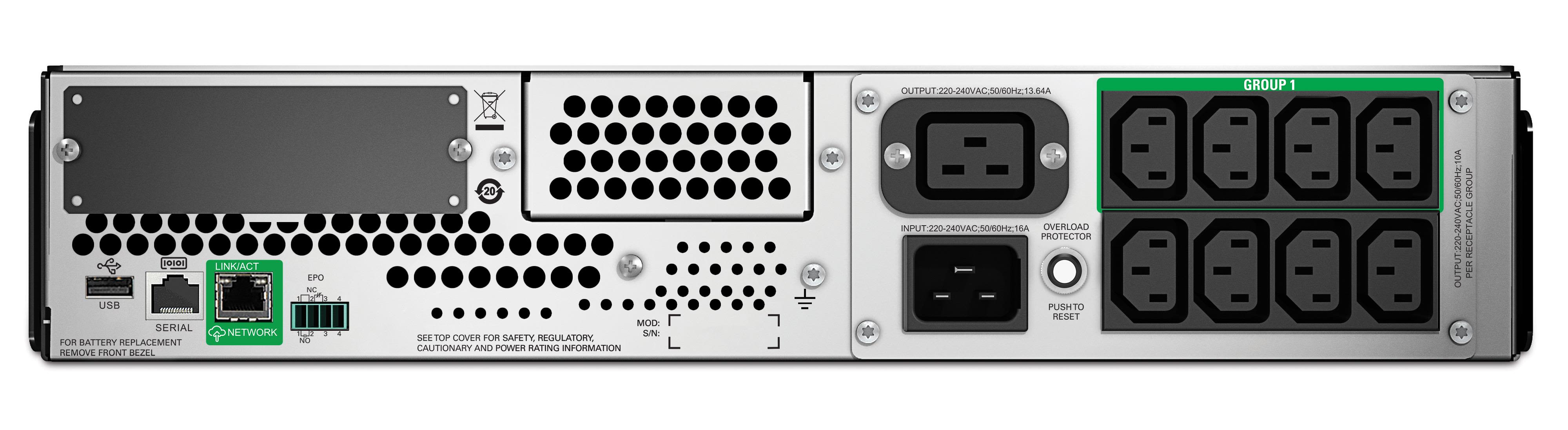 Schneider Electric SMT2200RMI2UC UPS 230 V