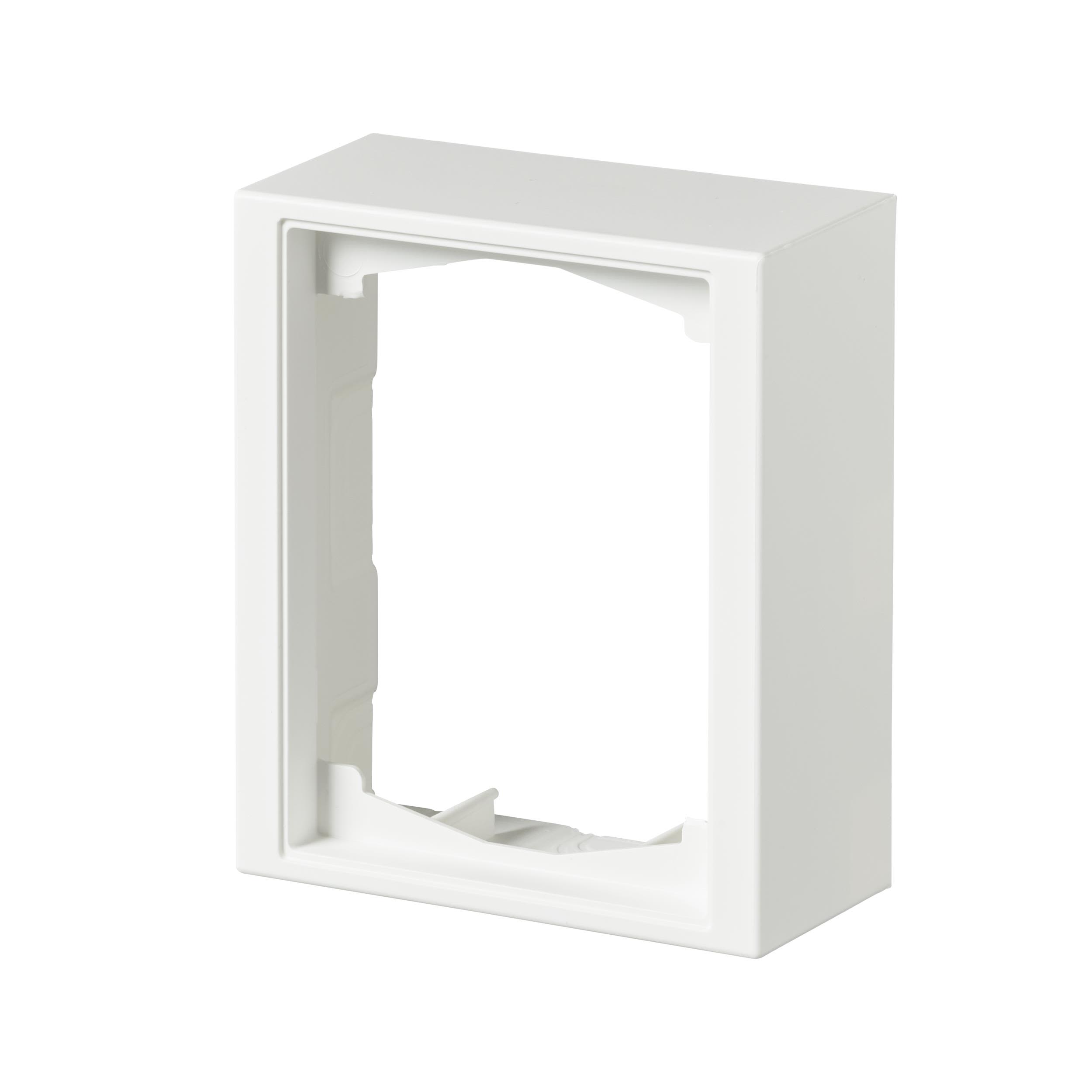 ABB 1721S100-884 Förhöjningsram 100 x 40 mm, vit 1-fack