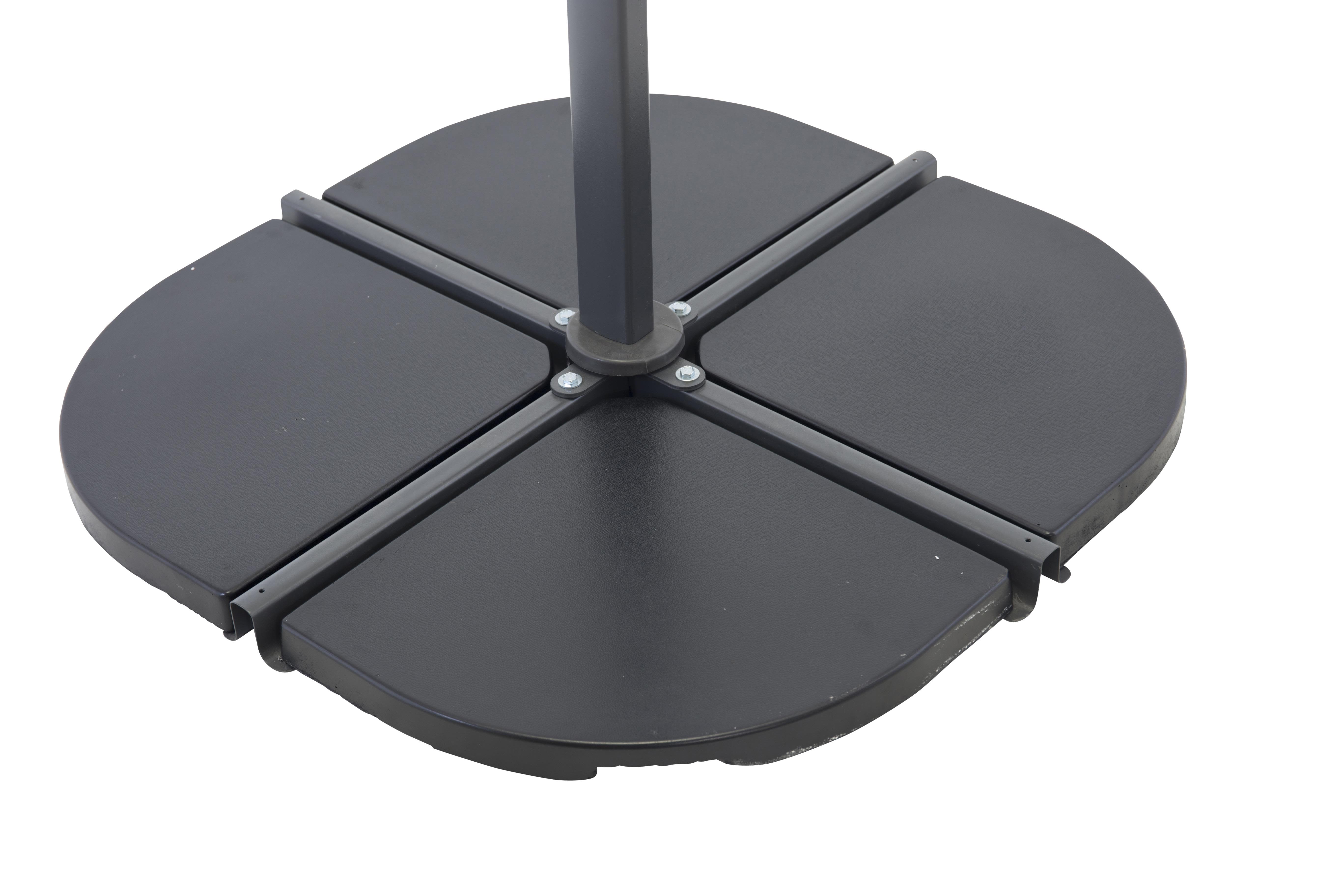 Venture Home Leeds 9356-999 Parasollsten 2-pack, svart