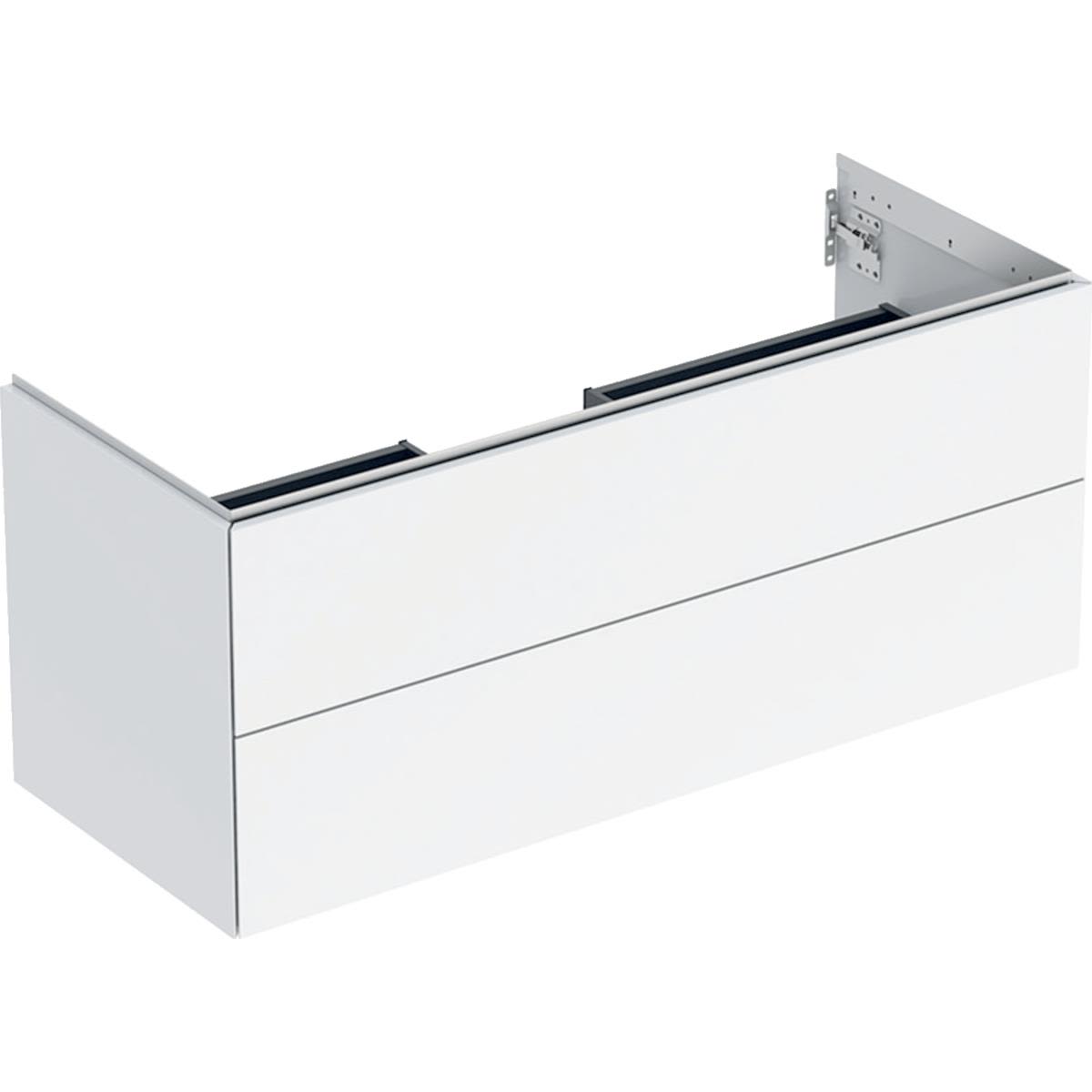 Geberit ONE 505.265.00.1 Kommod 120 x 47 cm, 2 lådor, vit Blank