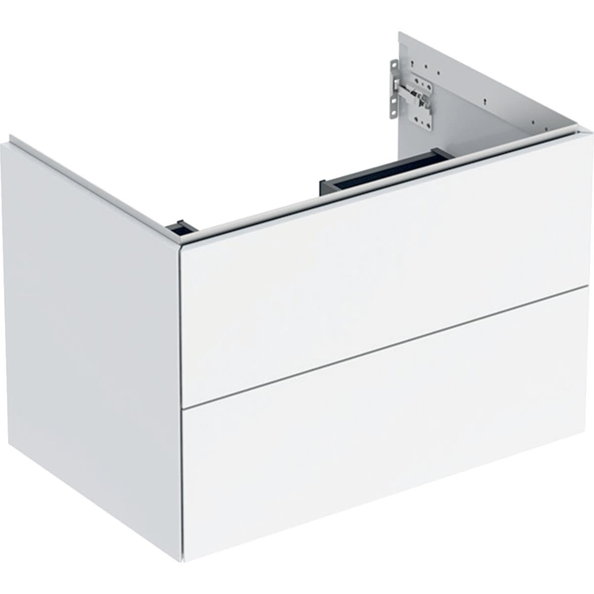Geberit ONE 505.262.00.1 Kommod 75 x 47 cm, 2 lådor Vit, blank