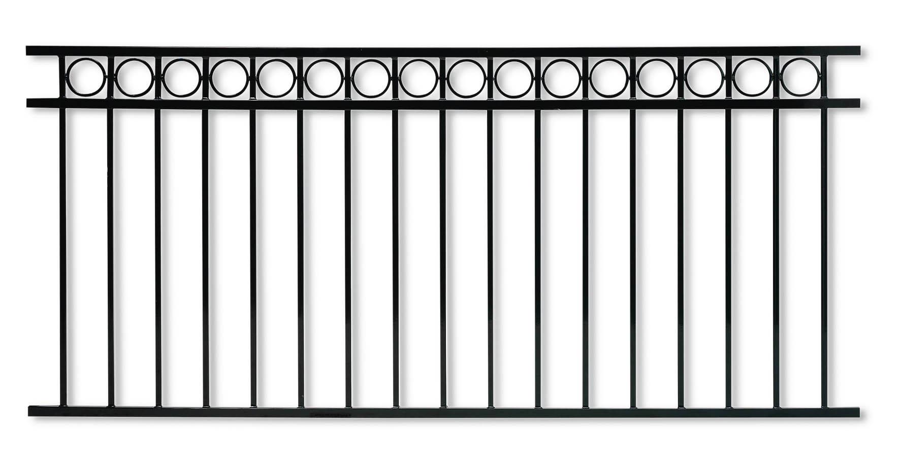 Jabo Lidingö 34012 Staket 2000x900x25 mm, svart, galvaniserat stål