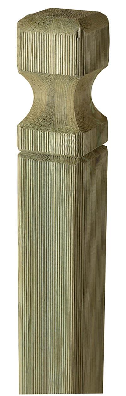 Jabo 3437 Knoppstolpe 70x70x1480 mm, tryckimpregnerad furu