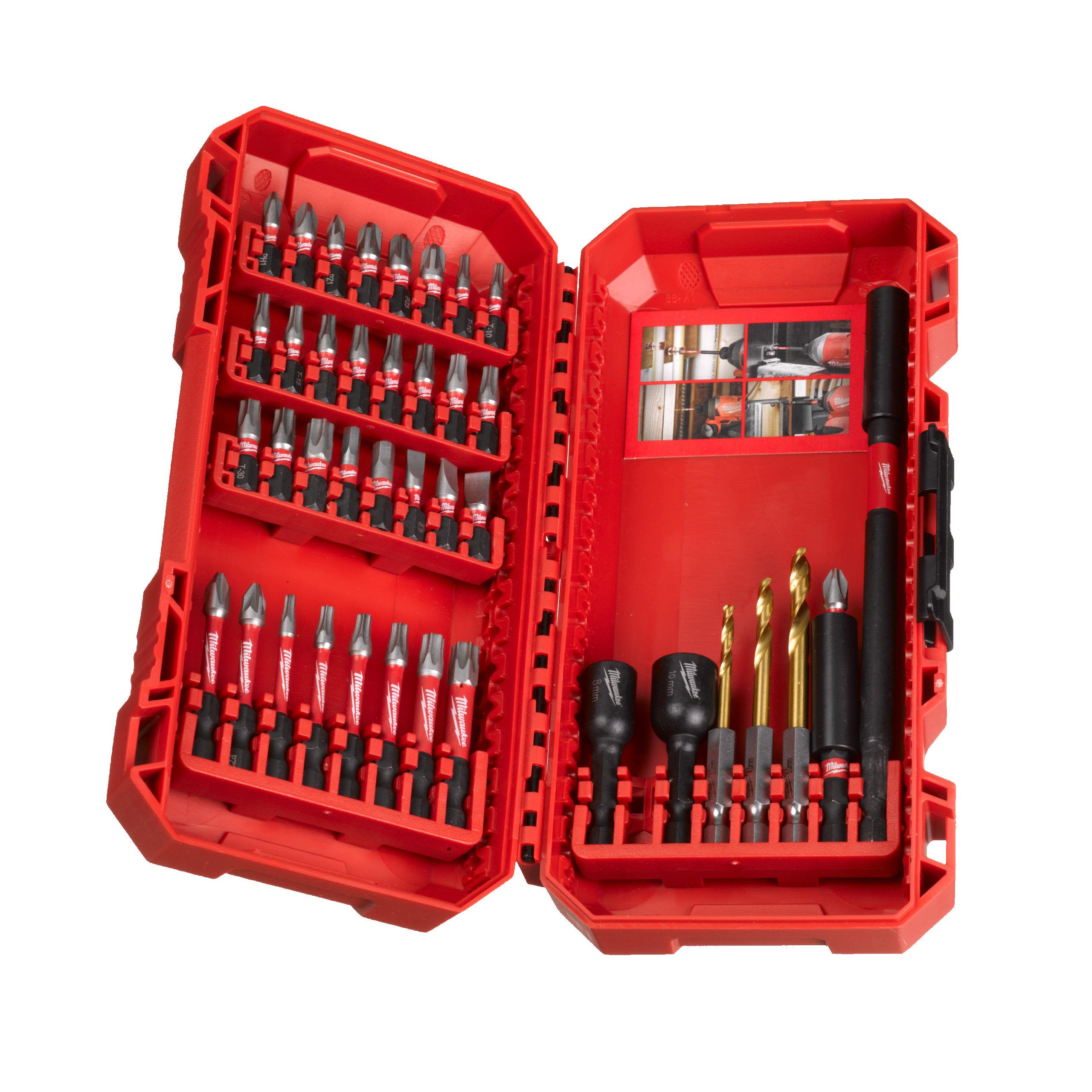 Milwaukee 4932492004 SHOCKWAVE™ -ruuvauskärkisarja 40 osaa