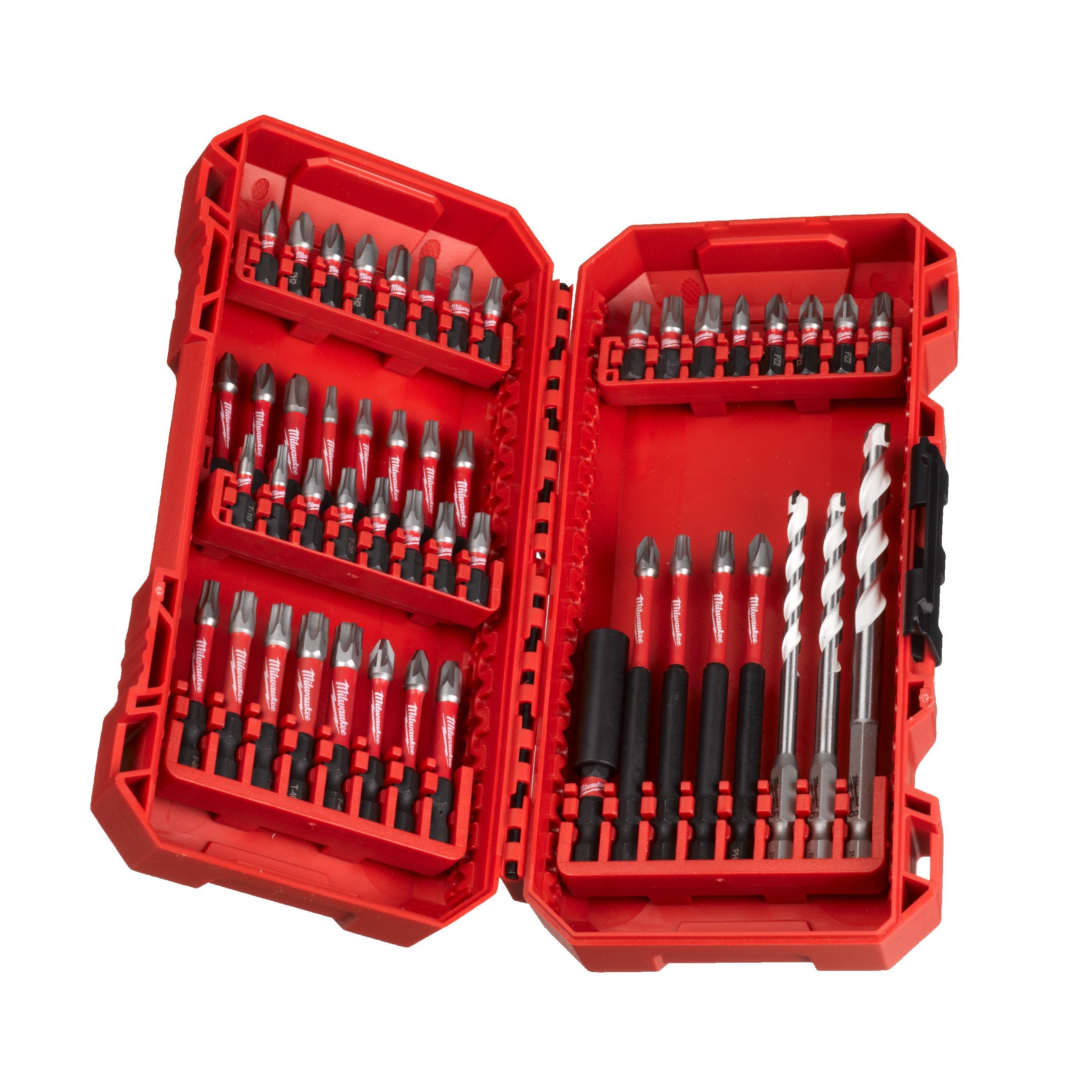 Milwaukee 4932492005 SHOCKWAVE™ -ruuvauskärkisarja 48 osaa